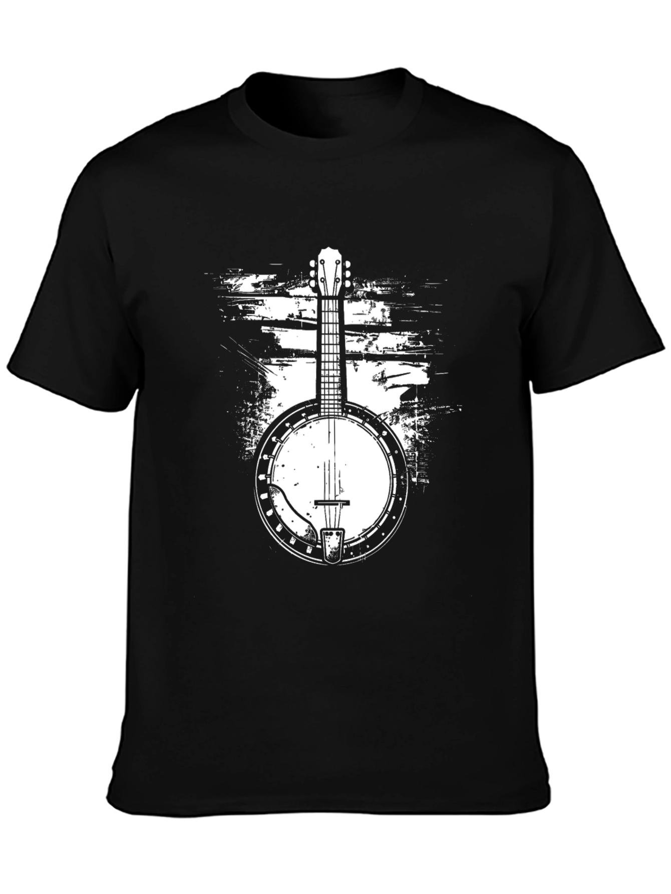 Banjo Graphic Tee - Black Music T-Shirt
