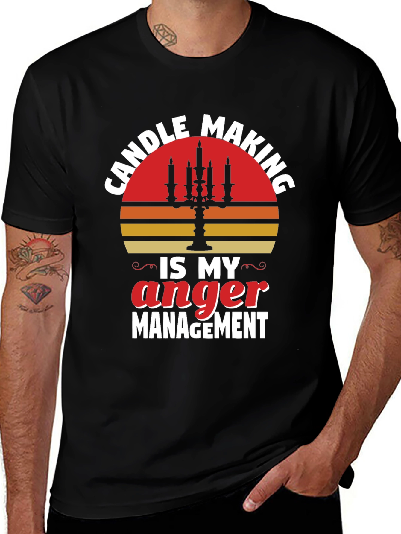 Candle Making Anger Management Graphic Tee