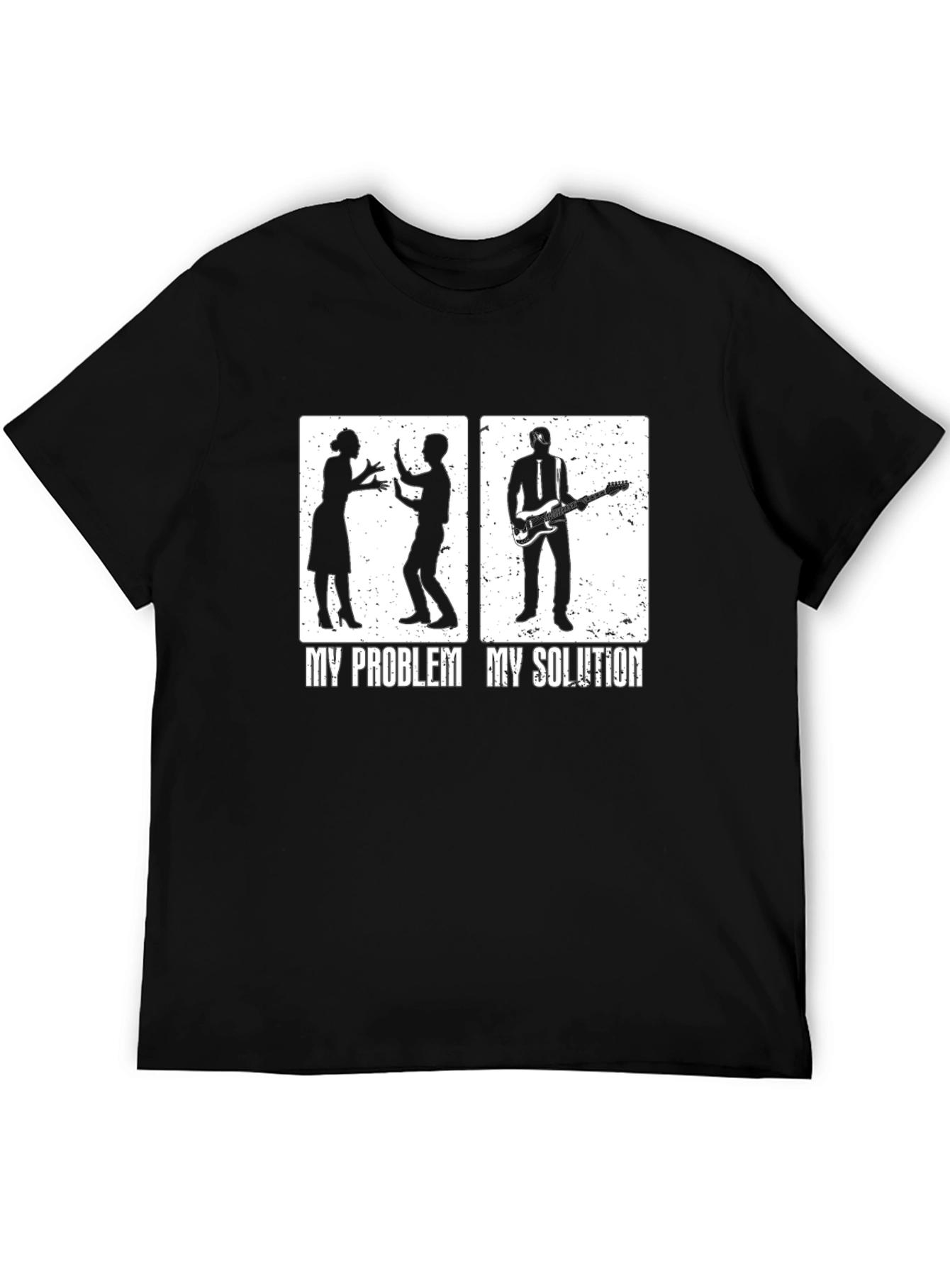 My Problem My Solution T-Shirt Guitarist Funny Tee