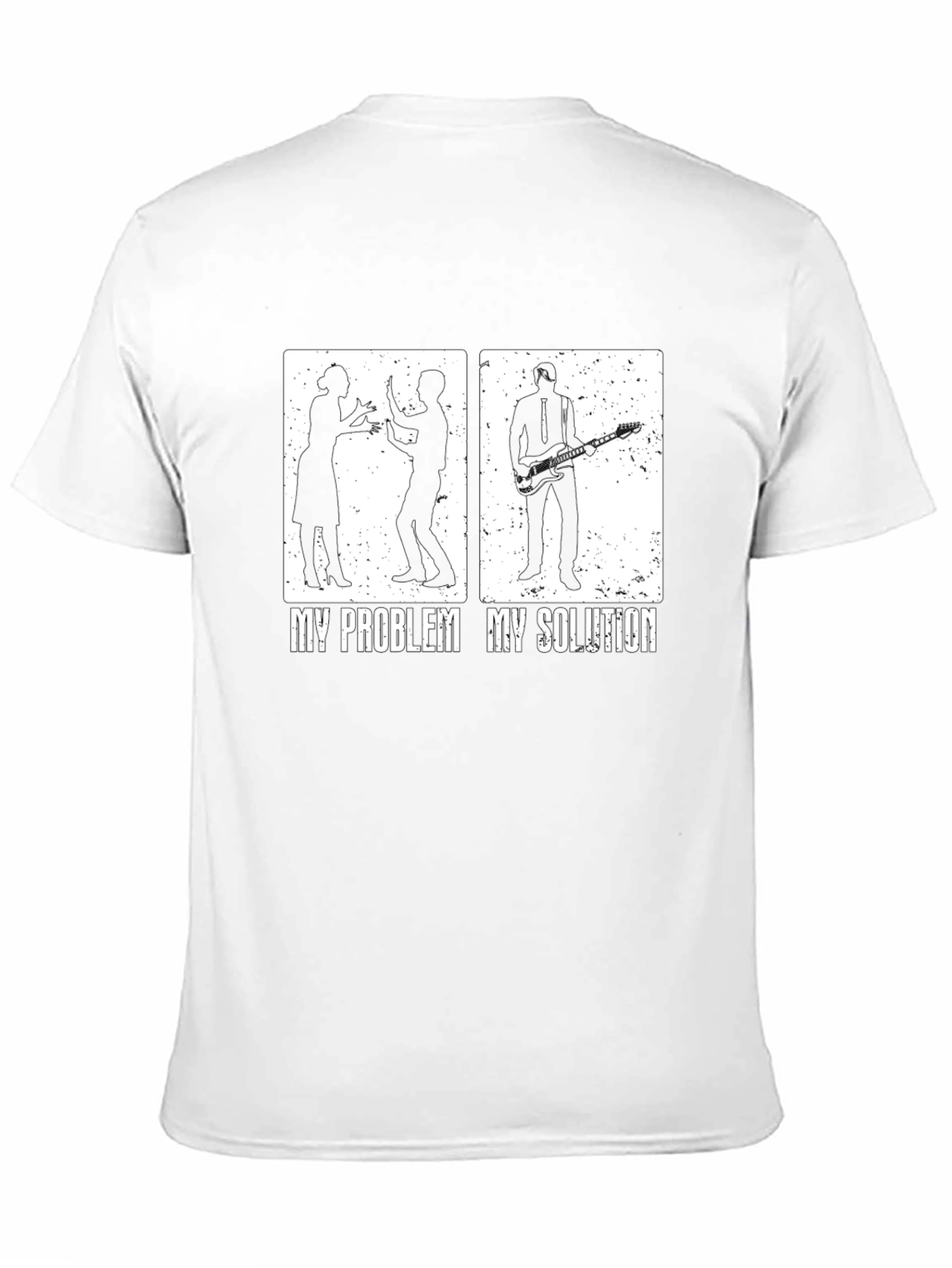 My Problem My Solution T-Shirt Guitarist Funny Tee