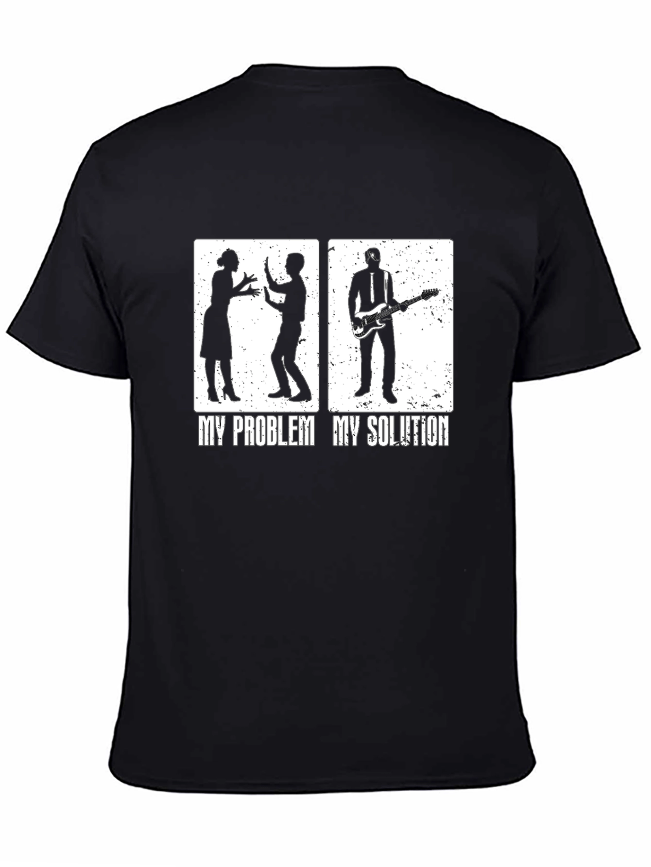 My Problem My Solution T-Shirt Guitarist Funny Tee