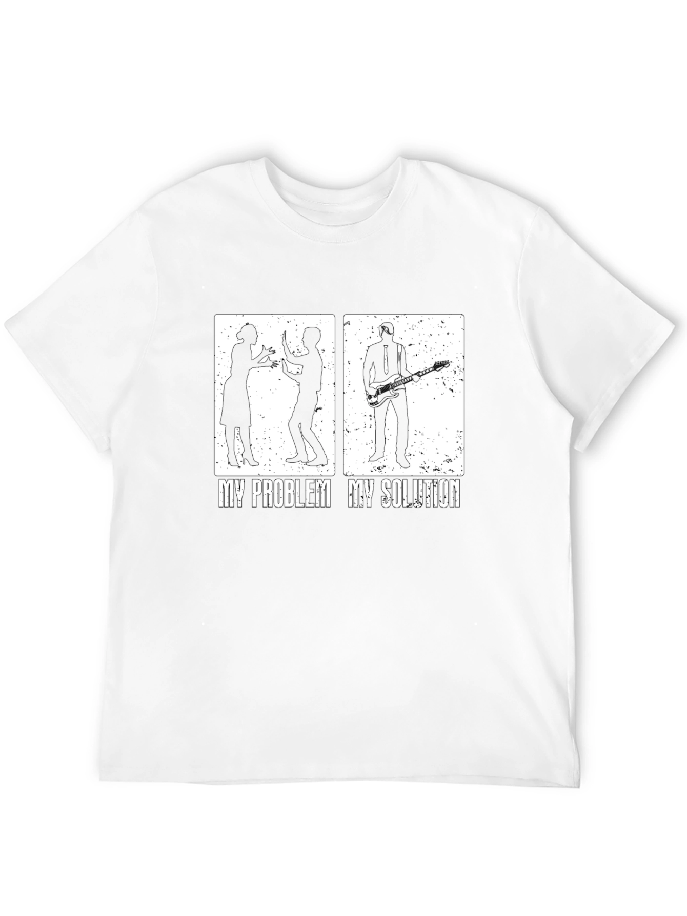My Problem My Solution T-Shirt Guitarist Funny Tee