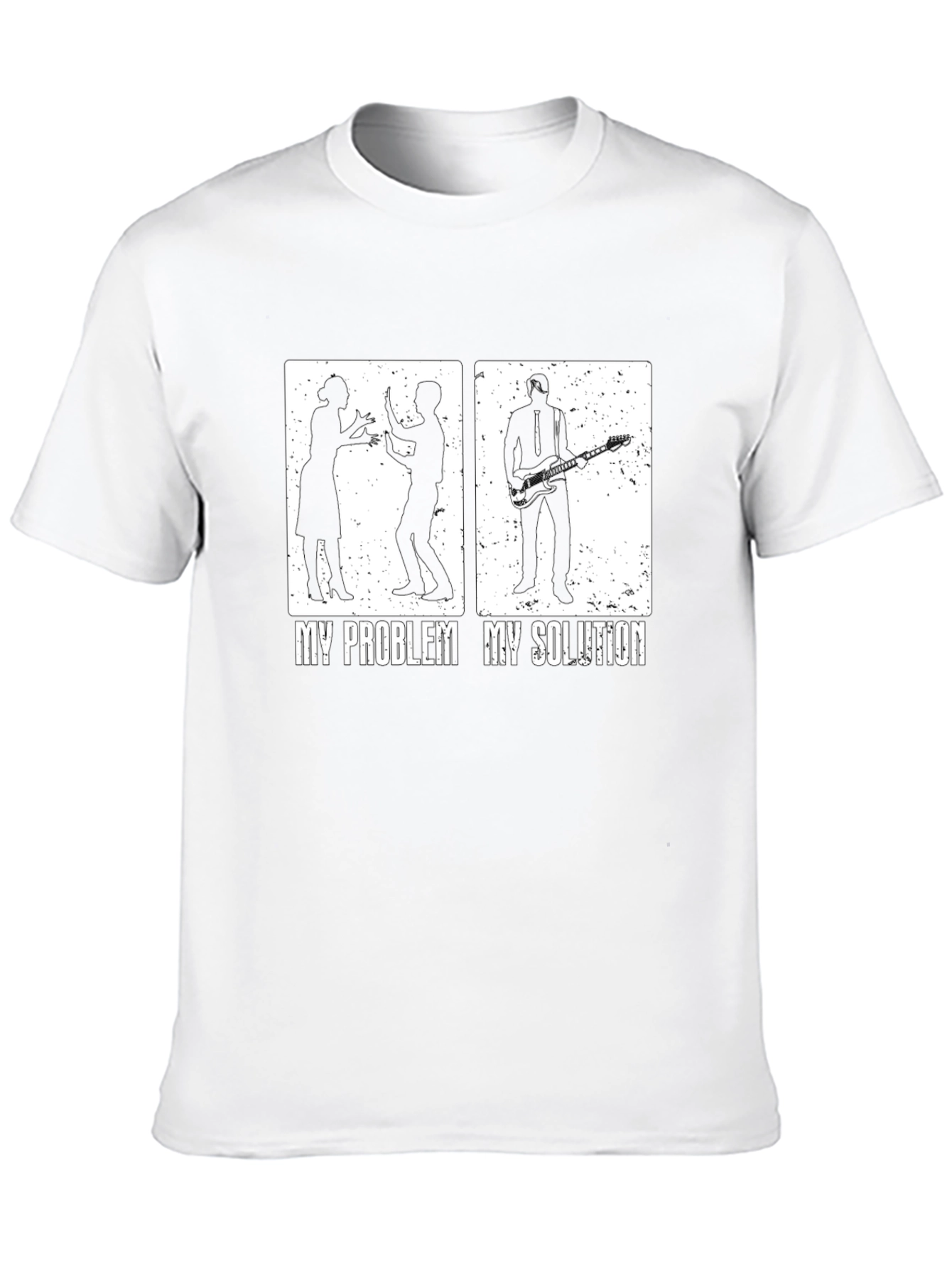 My Problem My Solution T-Shirt Guitarist Funny Tee