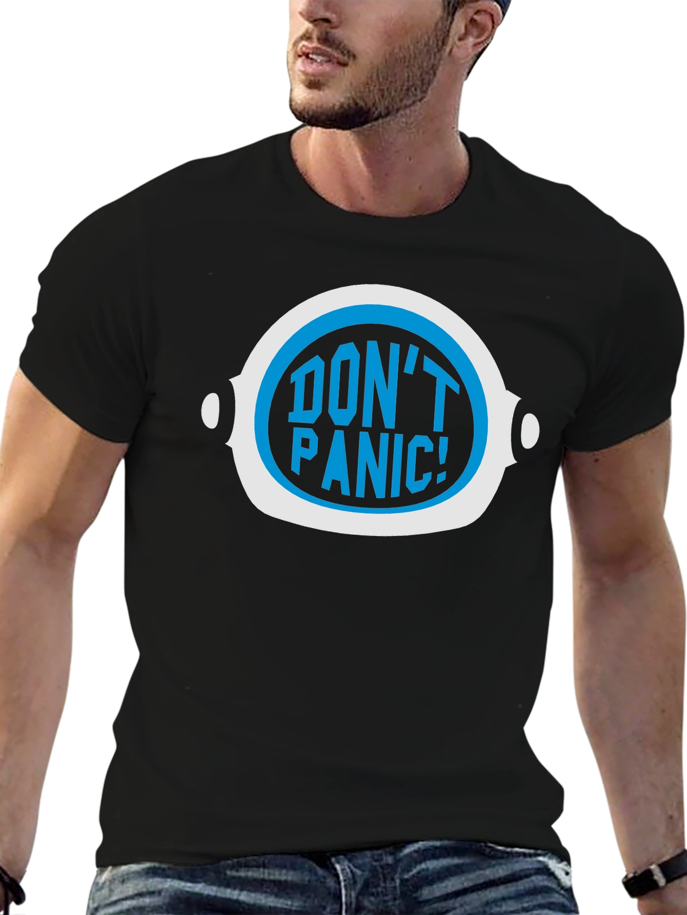 Dont Panic! Graphic Tee - Sci-Fi Humor