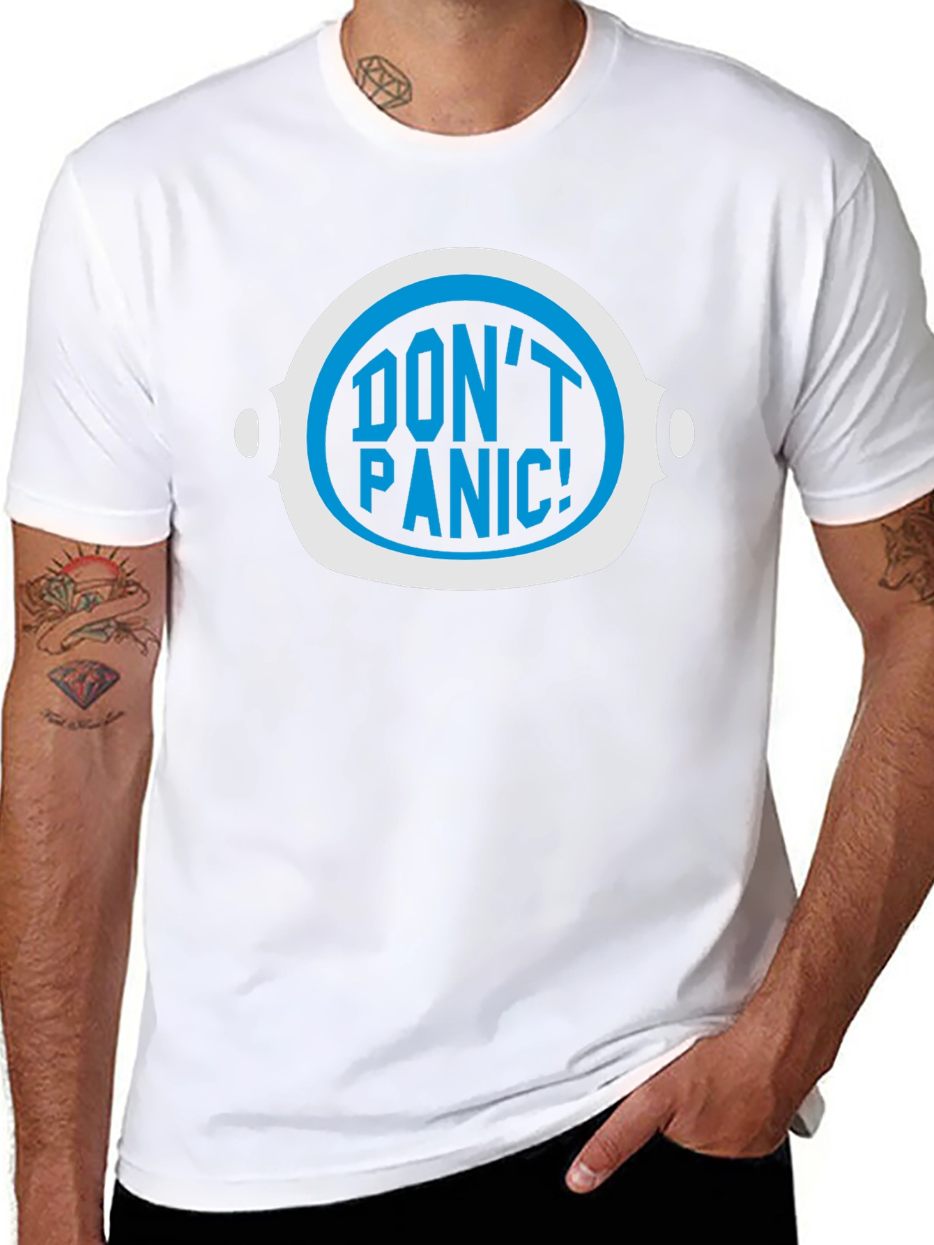 Dont Panic! Graphic Tee - Sci-Fi Humor
