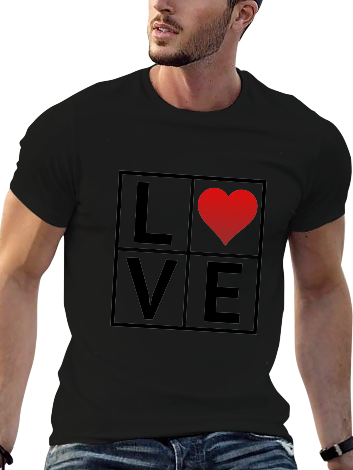 Love Graphic Tee - Mens Black T-Shirt
