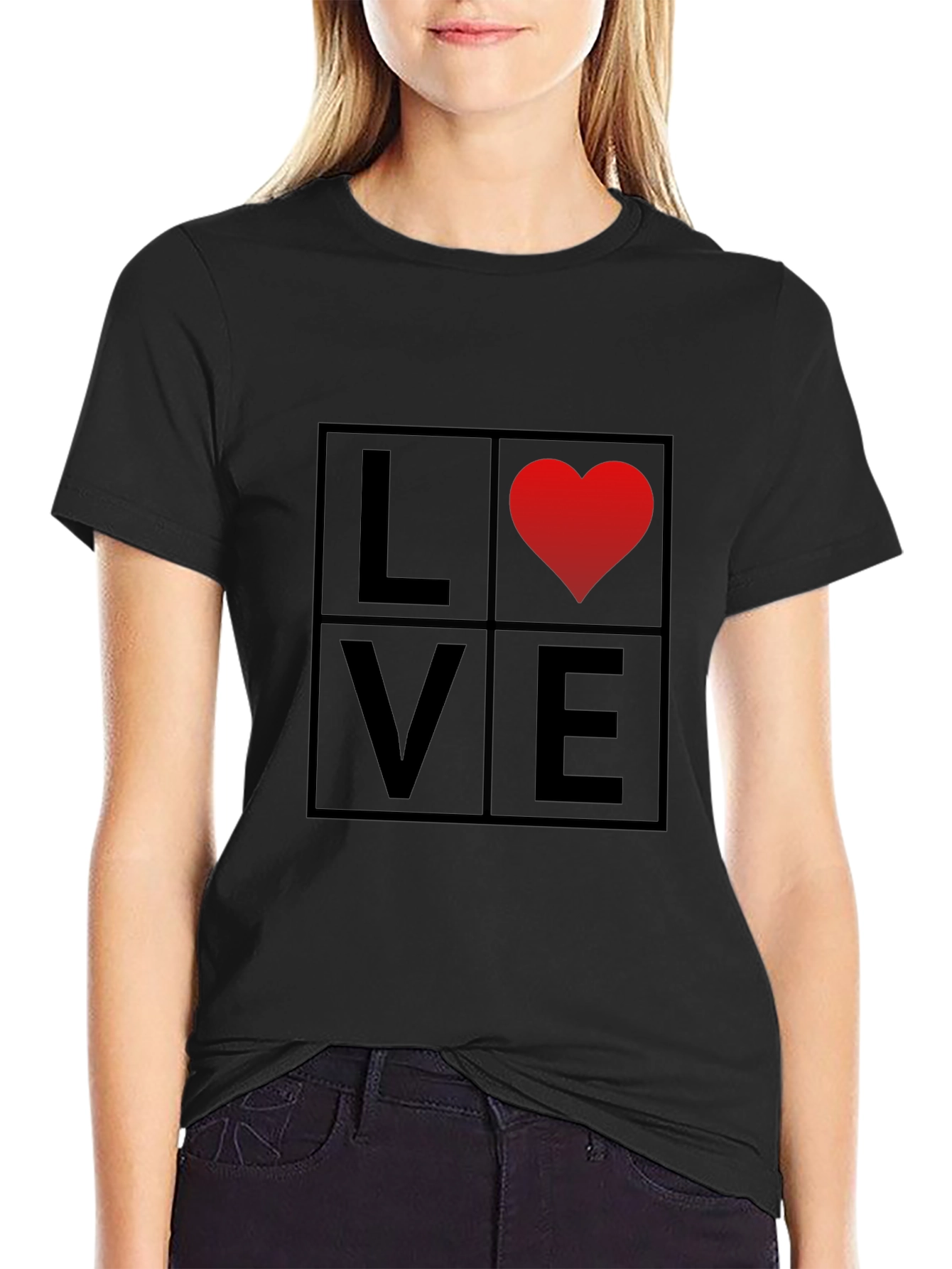 Love Graphic Tee - Mens Black T-Shirt