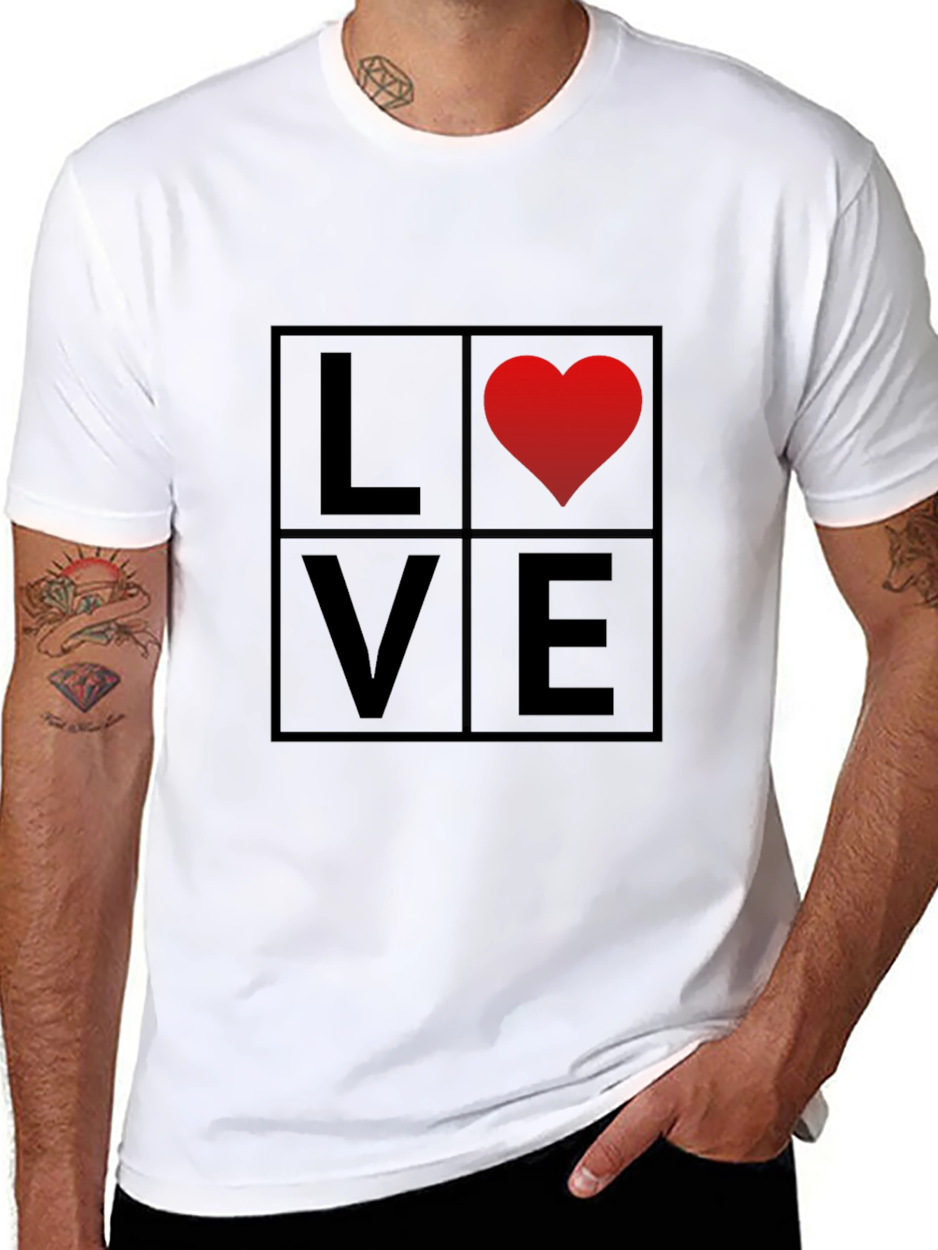 Love Graphic Tee - Mens Black T-Shirt