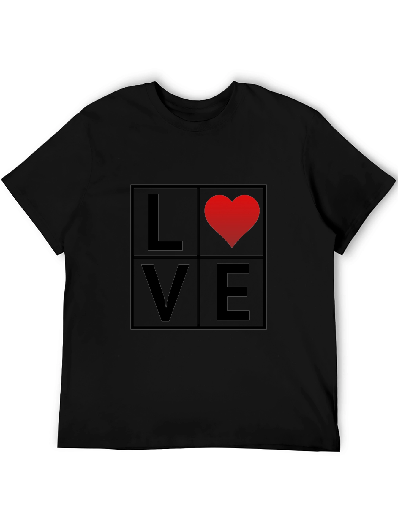 Love Graphic Tee - Mens Black T-Shirt