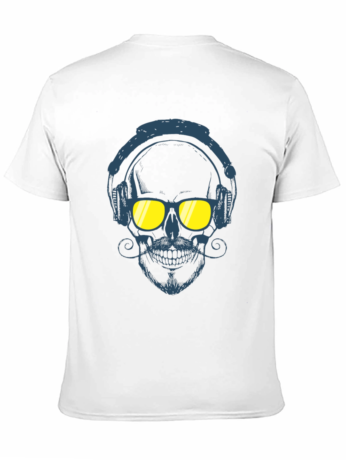 Skull With Headphones Graphic Tee