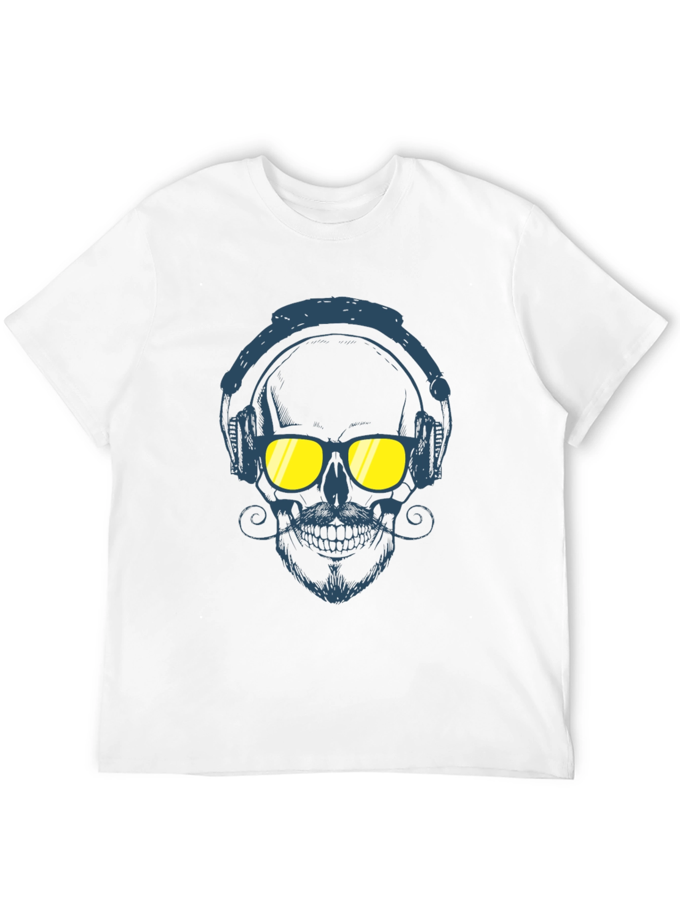 Skull With Headphones Graphic Tee