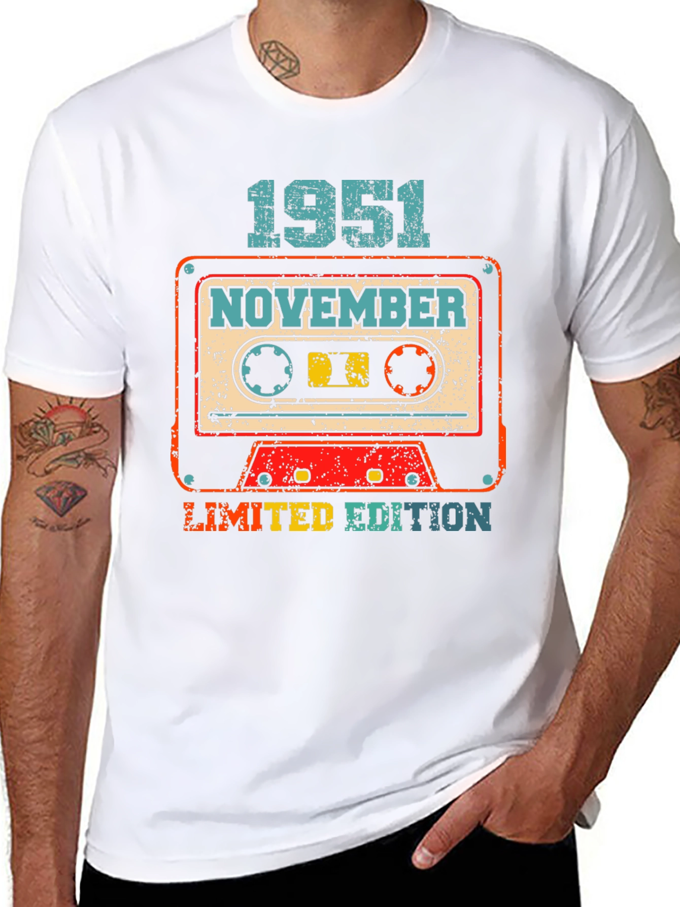 Retro November 1951 Limited Edition Cassette Tape T-Shirt