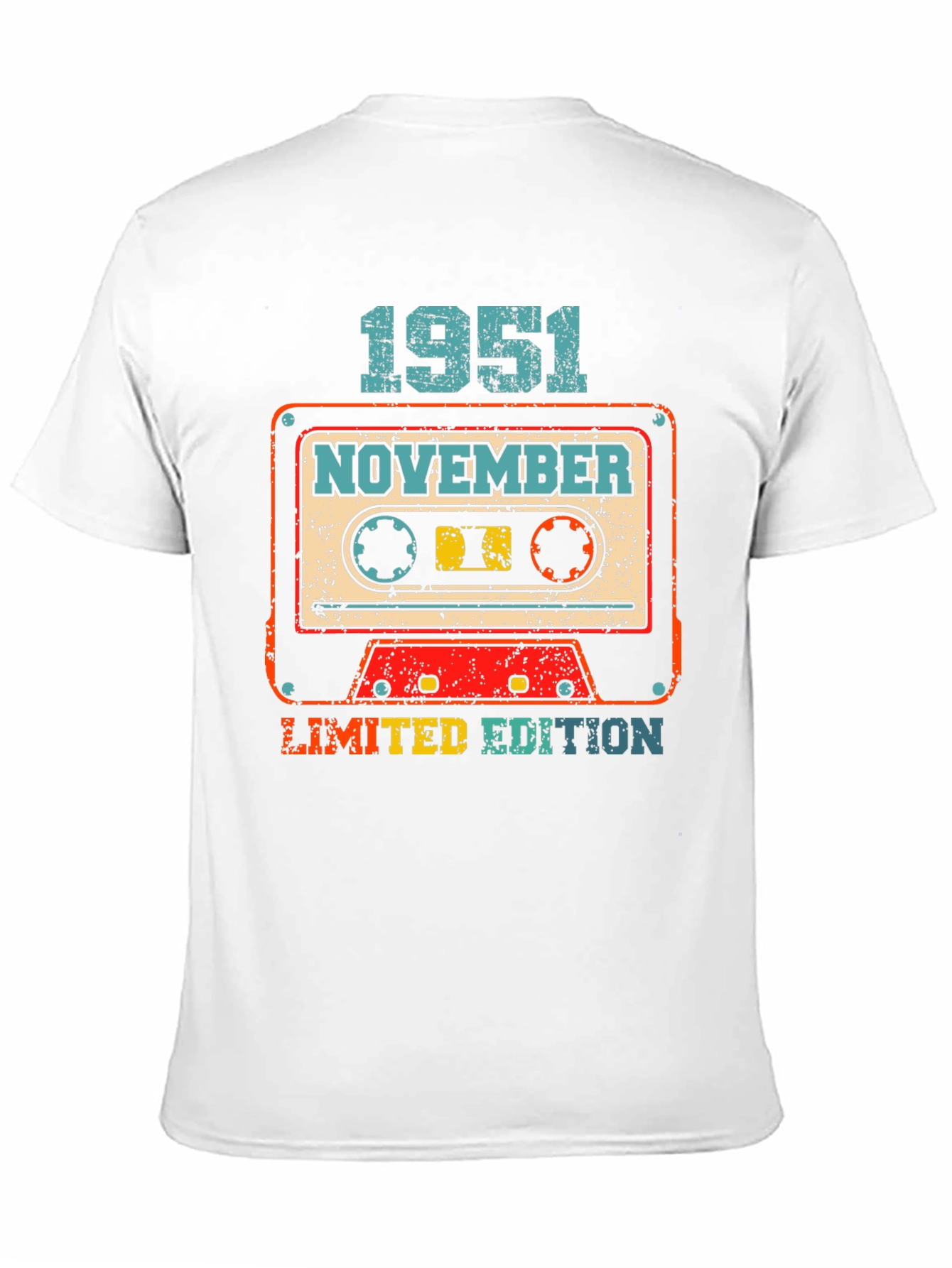 Retro November 1951 Limited Edition Cassette Tape T-Shirt