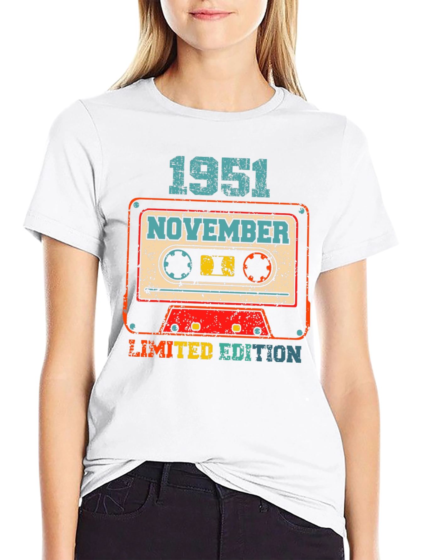 Retro November 1951 Limited Edition Cassette Tape T-Shirt