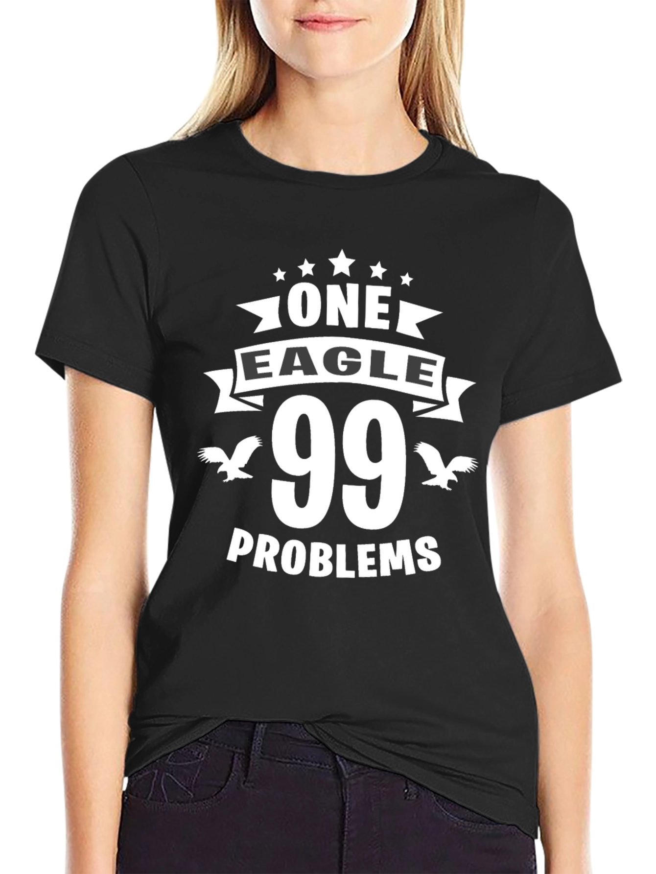 One Eagle 99 Problems T-Shirt Funny Humor Tee