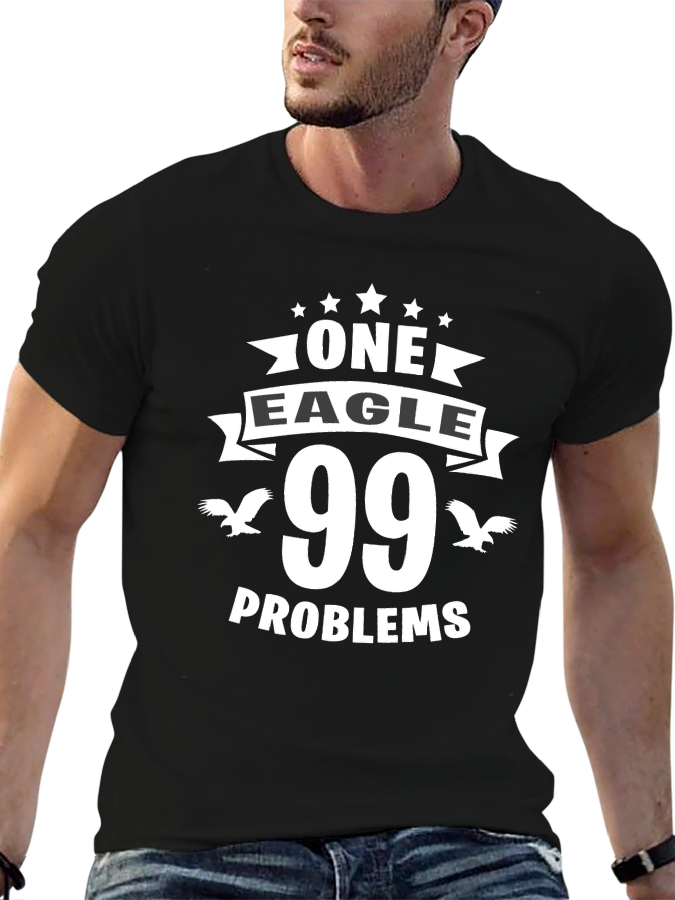 One Eagle 99 Problems T-Shirt Funny Humor Tee