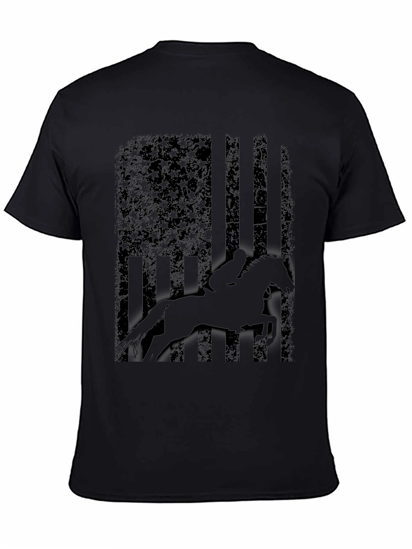 Equestrian American Flag T-Shirt