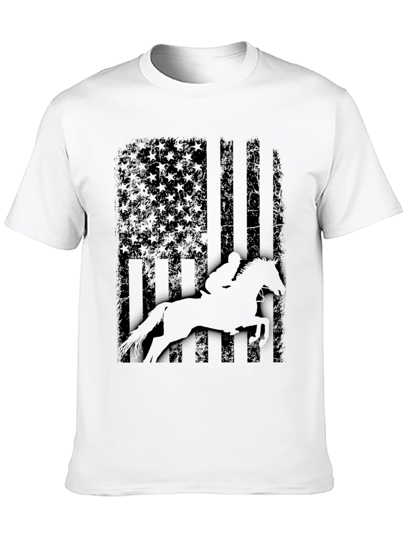 Equestrian American Flag T-Shirt
