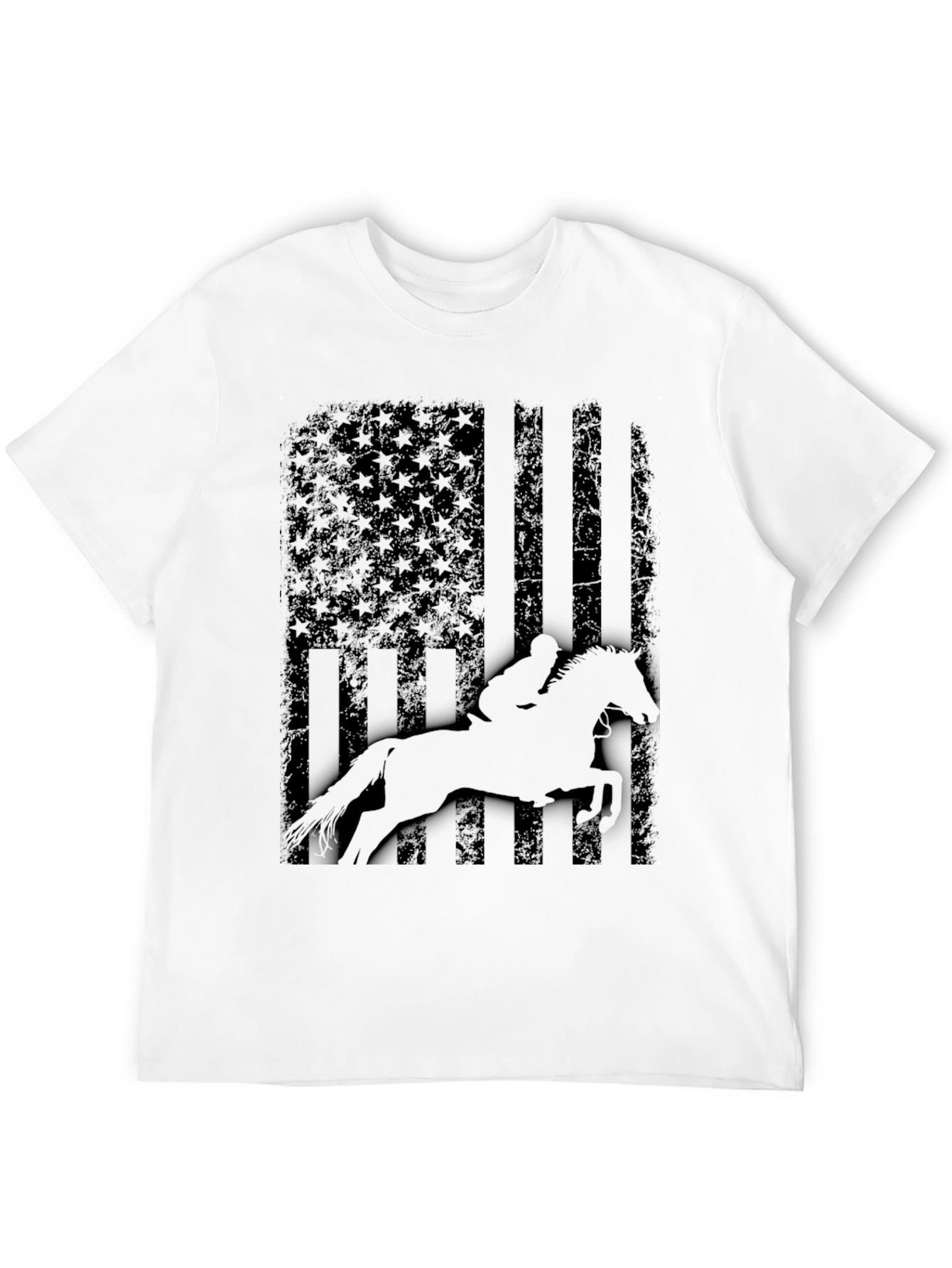 Equestrian American Flag T-Shirt