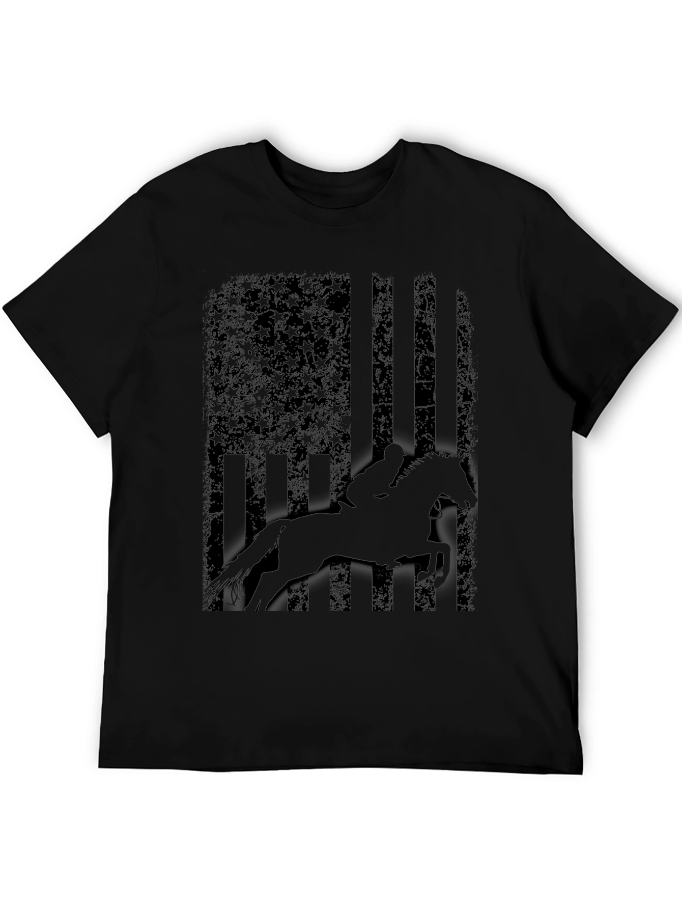 Equestrian American Flag T-Shirt
