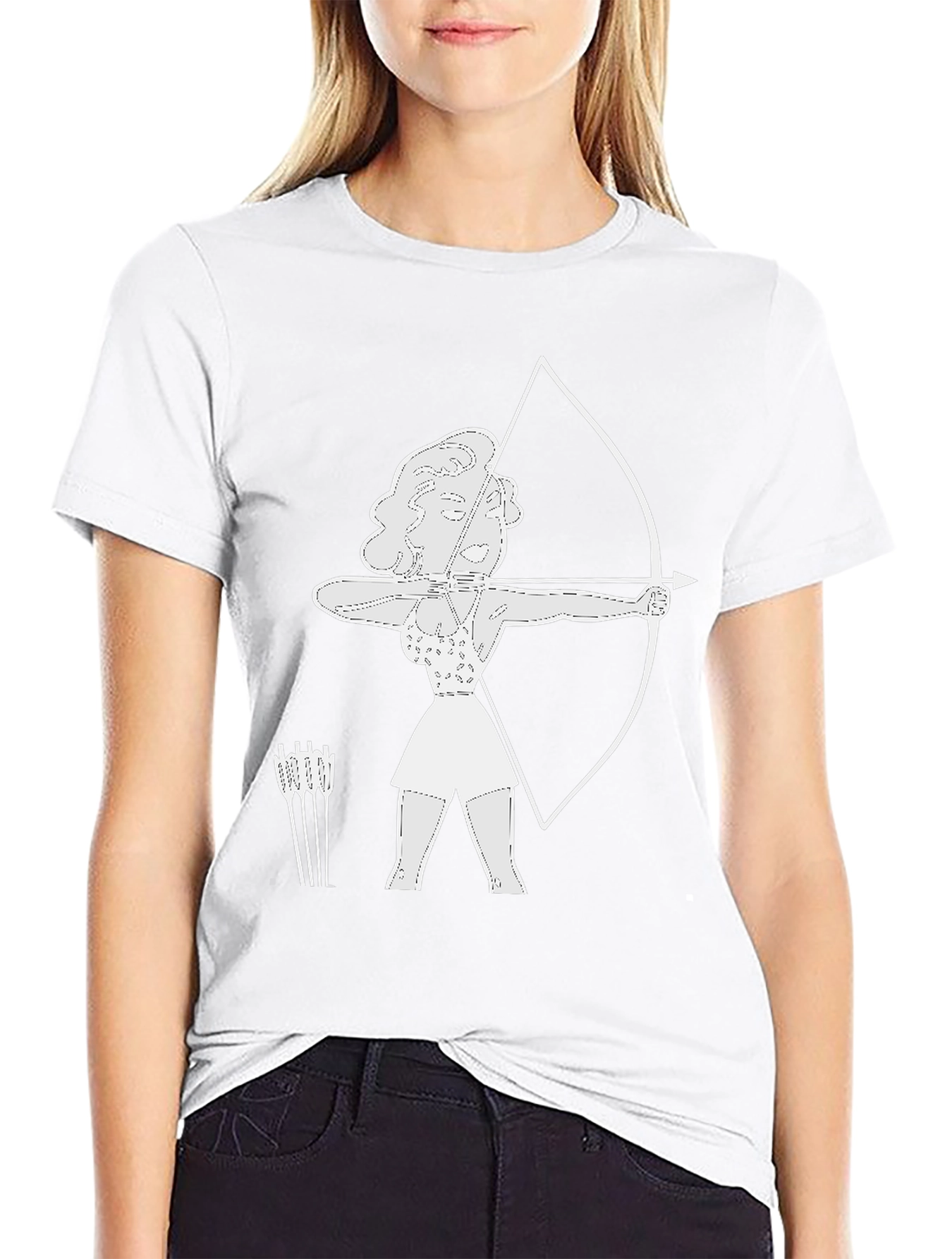 Archer Woman Graphic Tee - Classic Black T-Shirt
