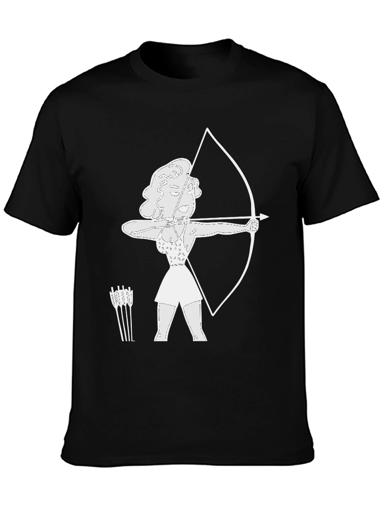 Archer Woman Graphic Tee - Classic Black T-Shirt