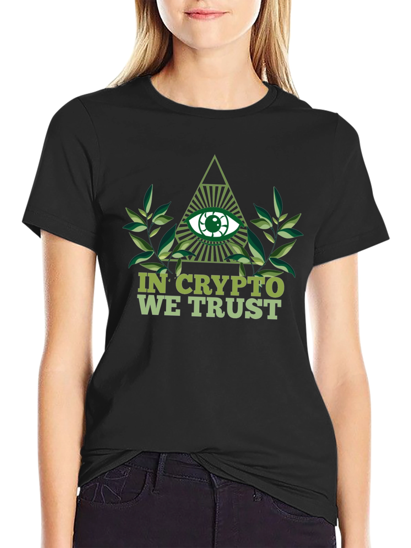 Crypto Trust T-Shirt - Illuminati Eye Design