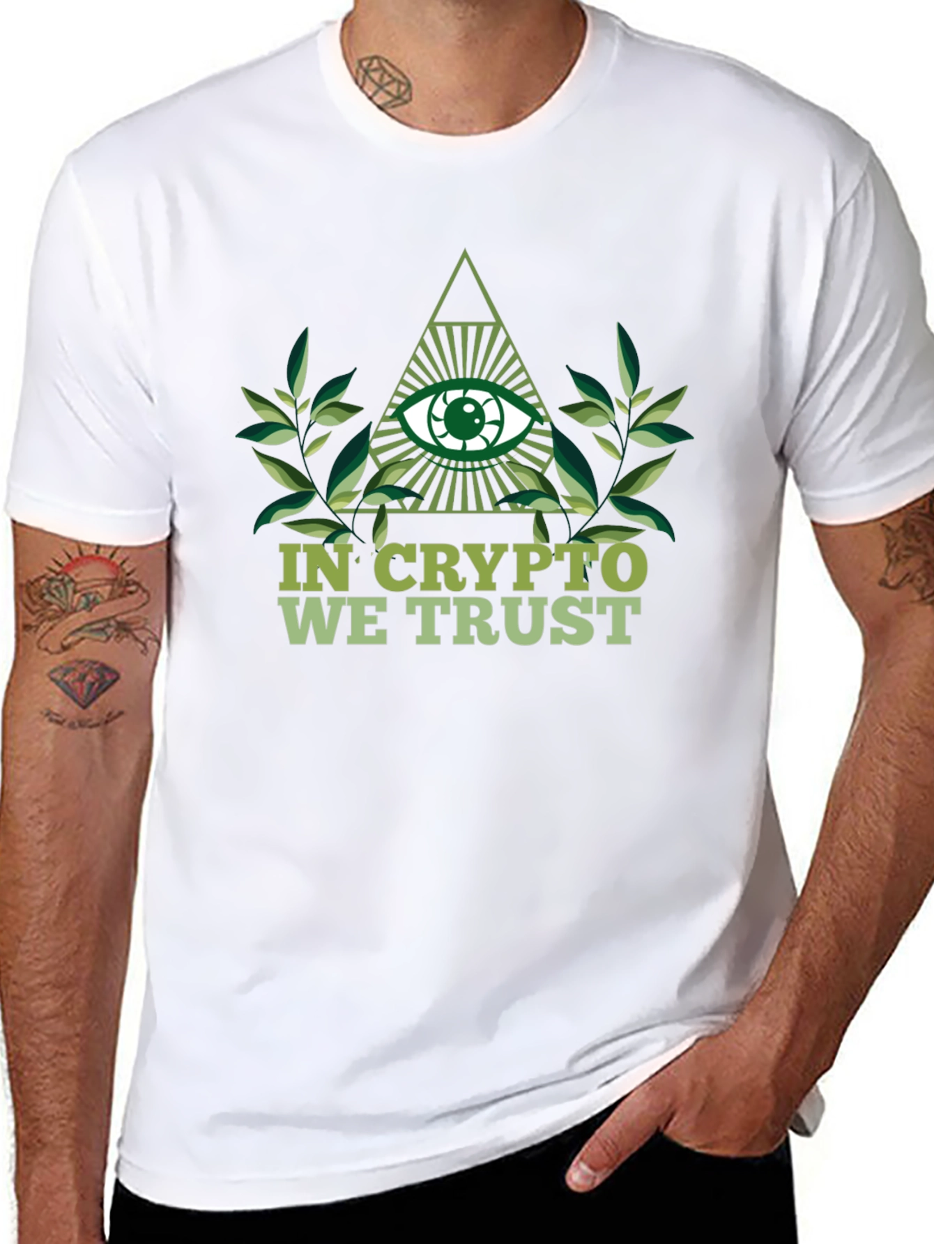 Crypto Trust T-Shirt - Illuminati Eye Design