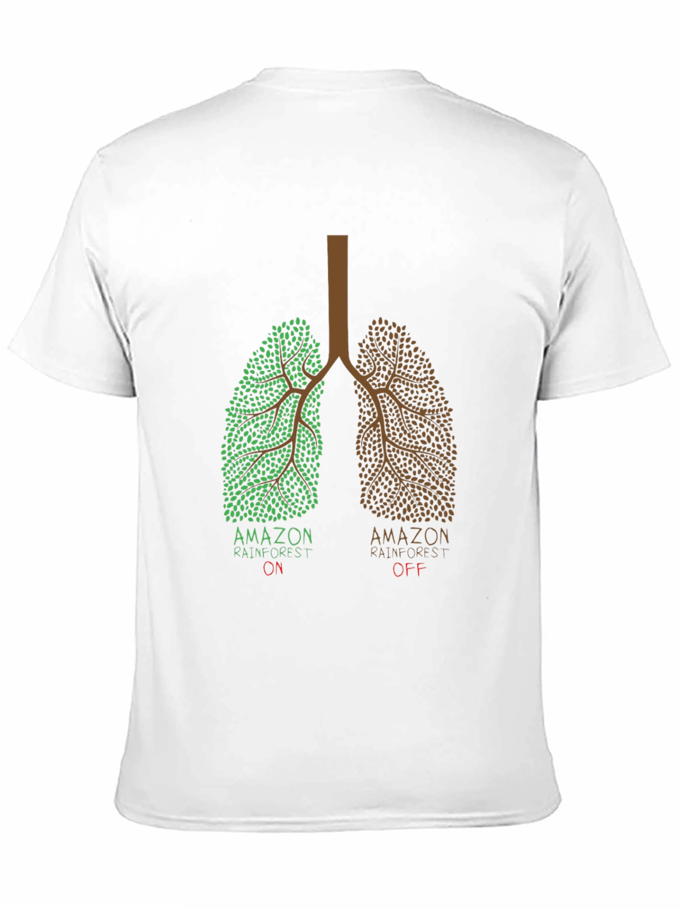 Amazon Rainforest Lungs Graphic T-Shirt - Black