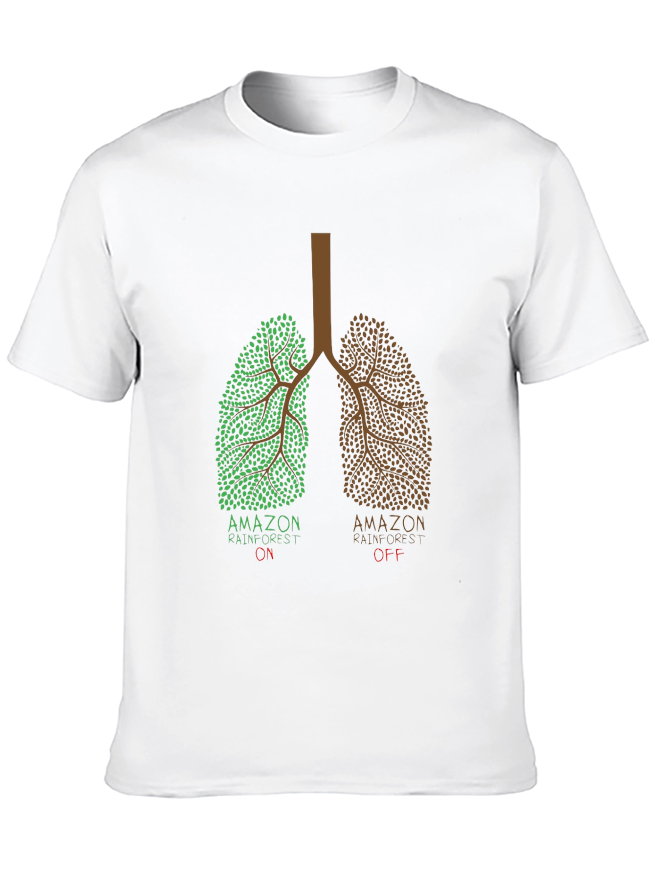Amazon Rainforest Lungs Graphic T-Shirt - Black