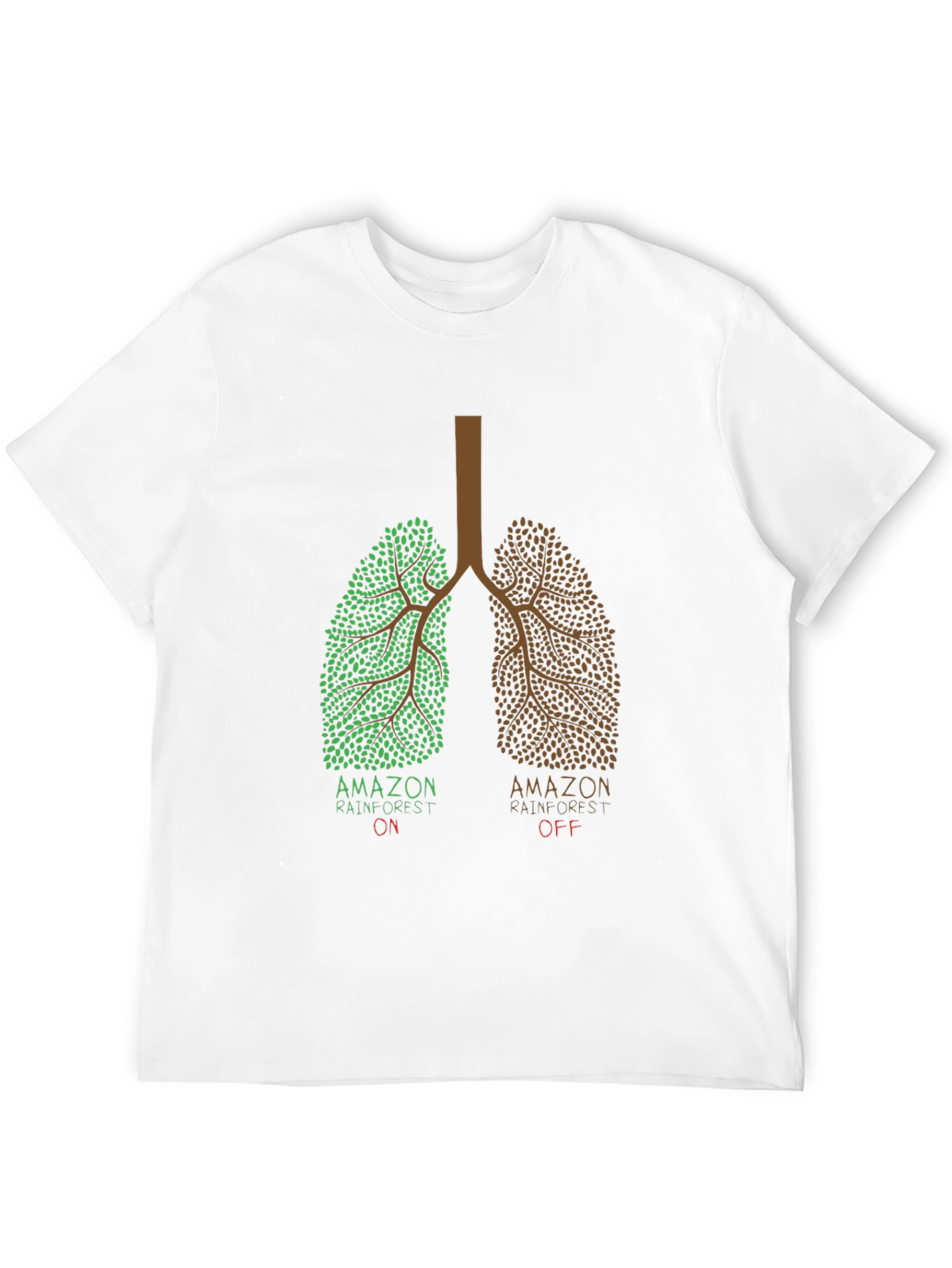 Amazon Rainforest Lungs Graphic T-Shirt - Black