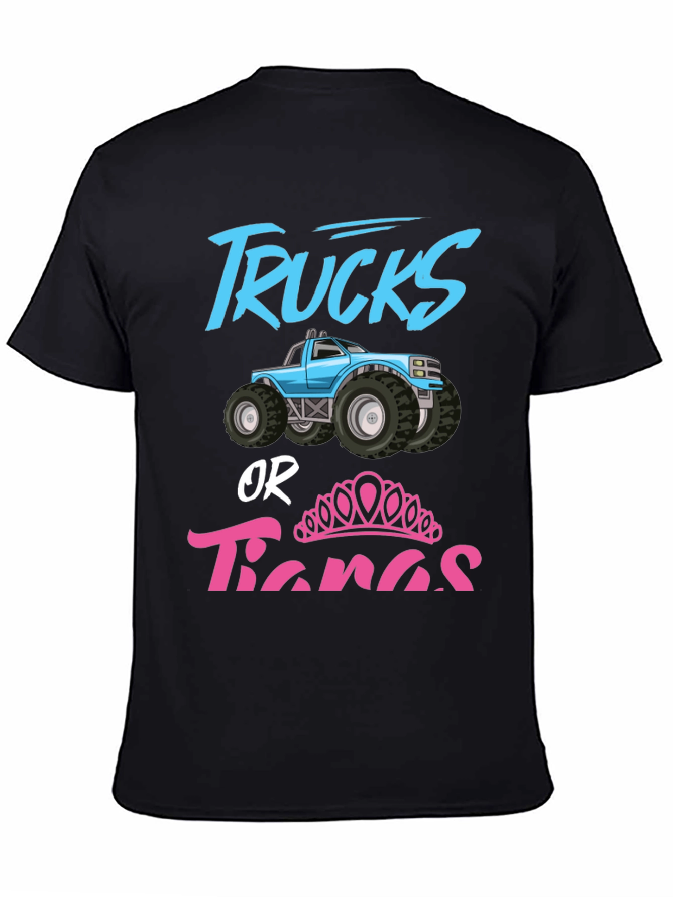 Trucks or Tiaras Gender Reveal Shirt