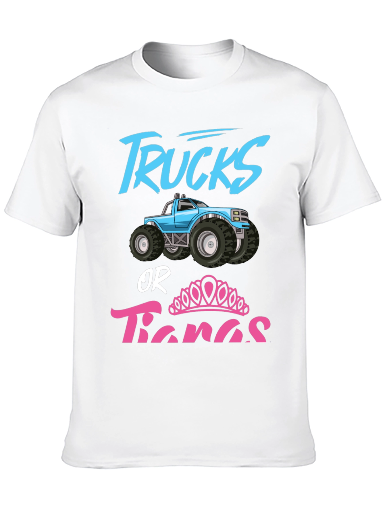 Trucks or Tiaras Gender Reveal Shirt