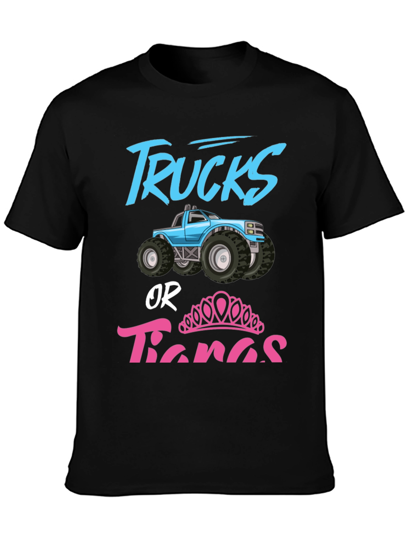 Trucks or Tiaras Gender Reveal Shirt