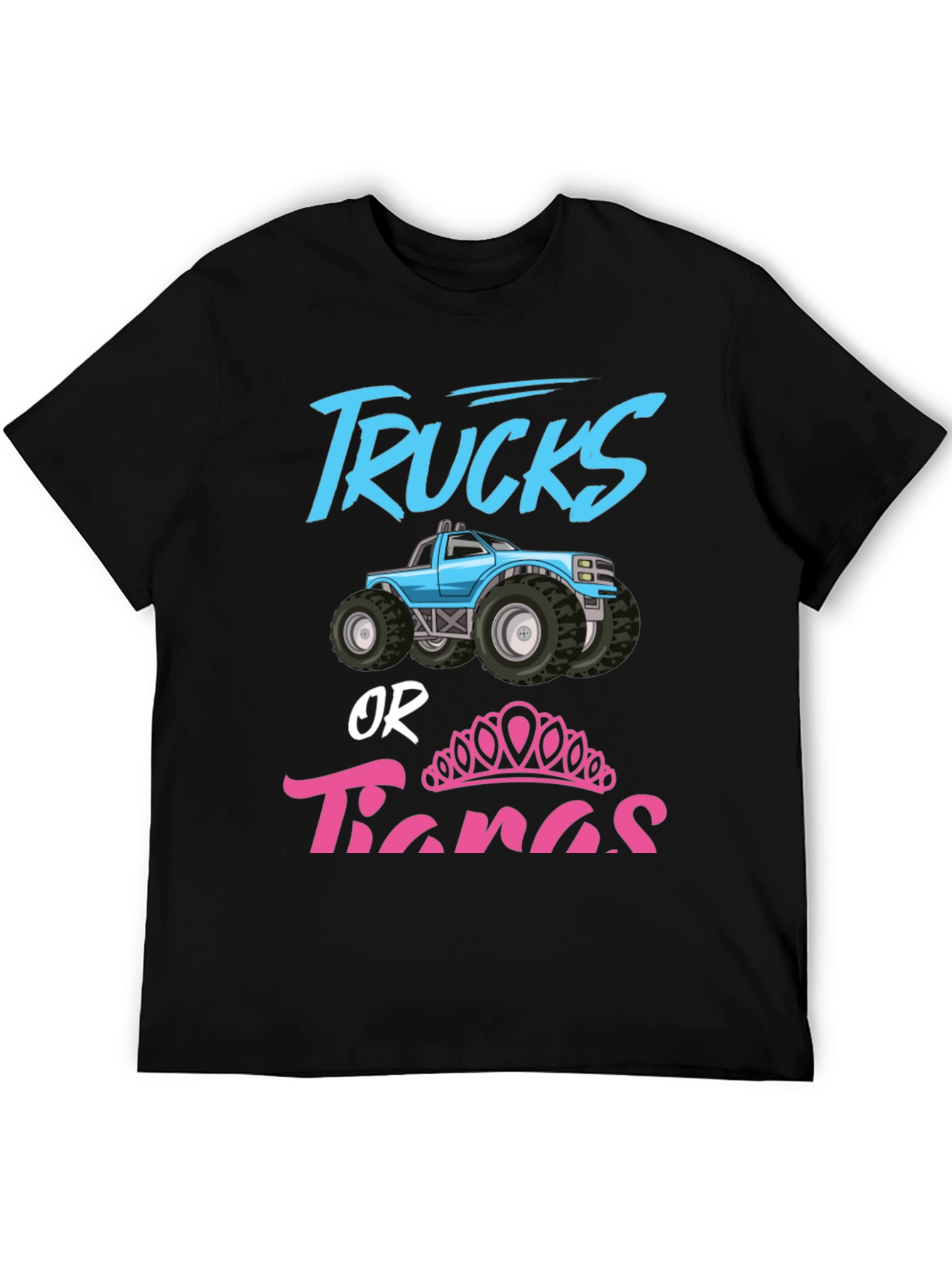 Trucks or Tiaras Gender Reveal Shirt