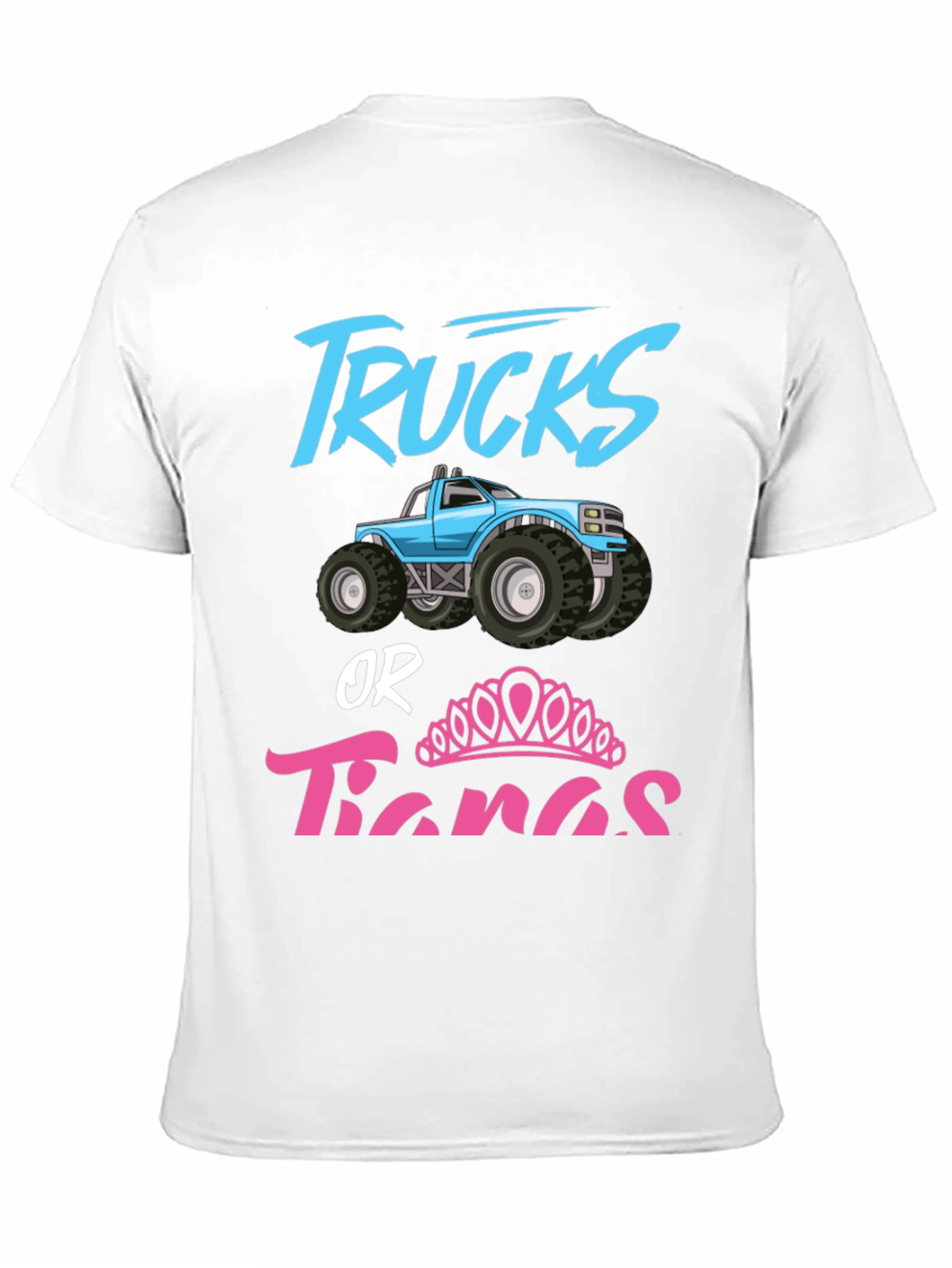 Trucks or Tiaras Gender Reveal Shirt
