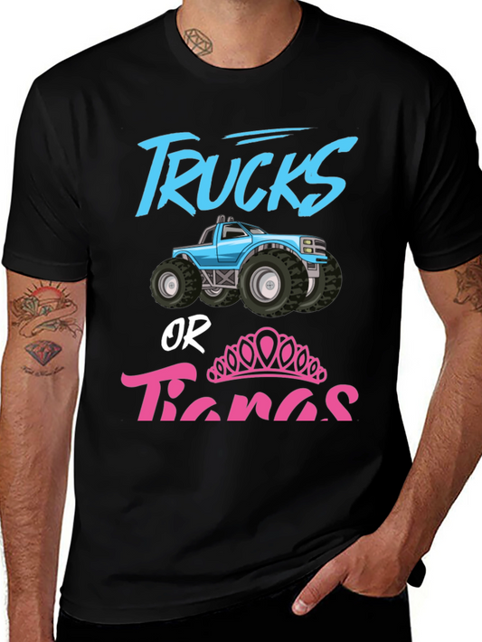 Trucks or Tiaras Gender Reveal Shirt