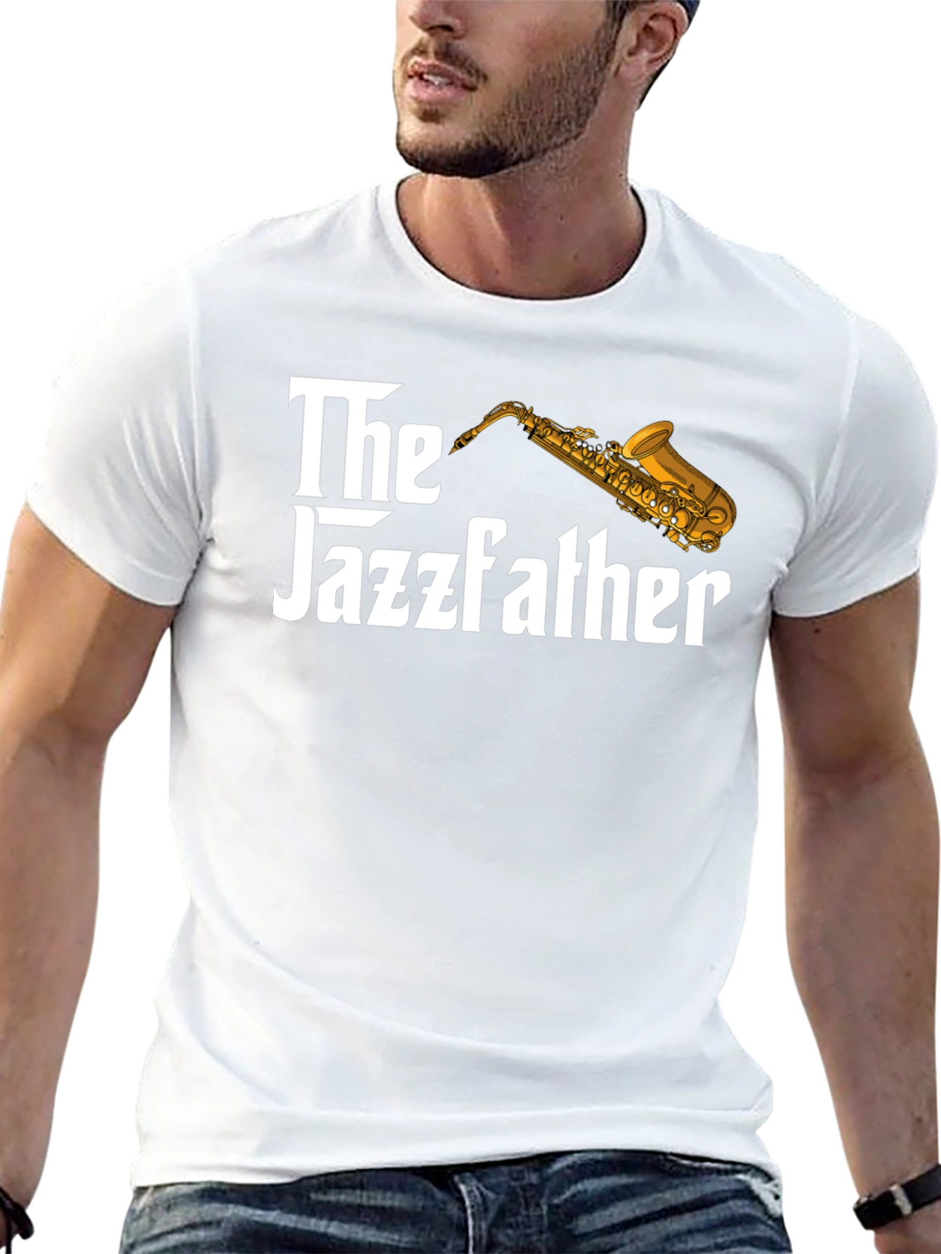 The Jazzfather Saxophone Graphic T-Shirt