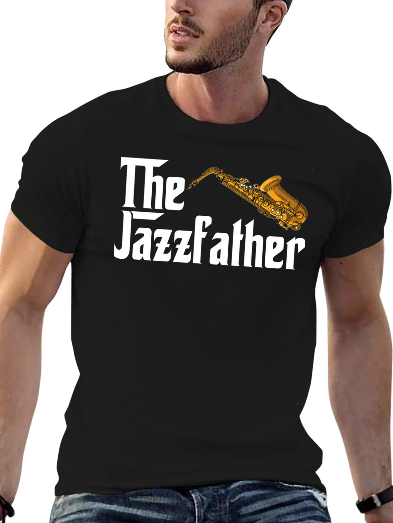 The Jazzfather Saxophone Graphic T-Shirt
