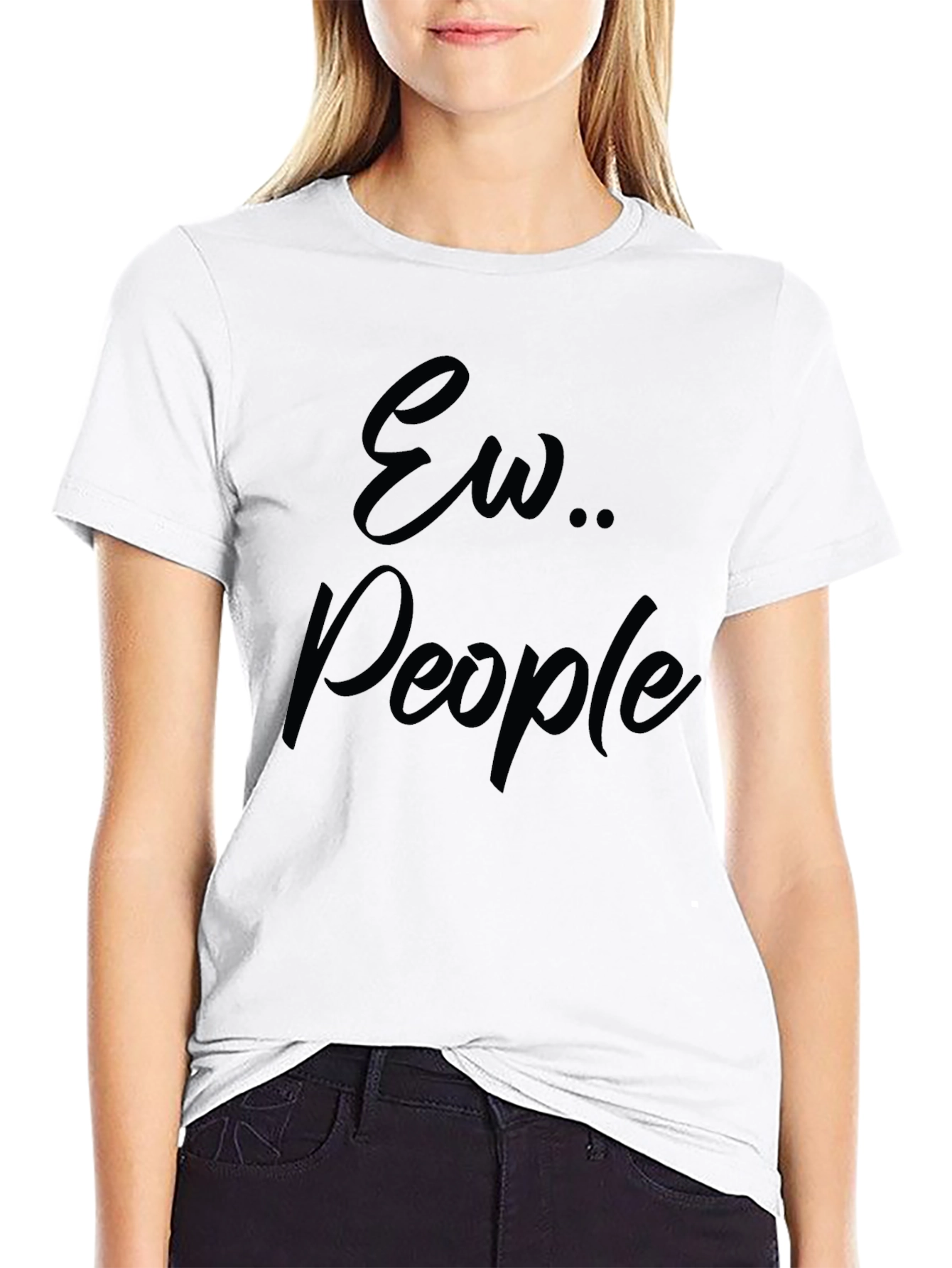 Ew People Graphic T-Shirt - Black
