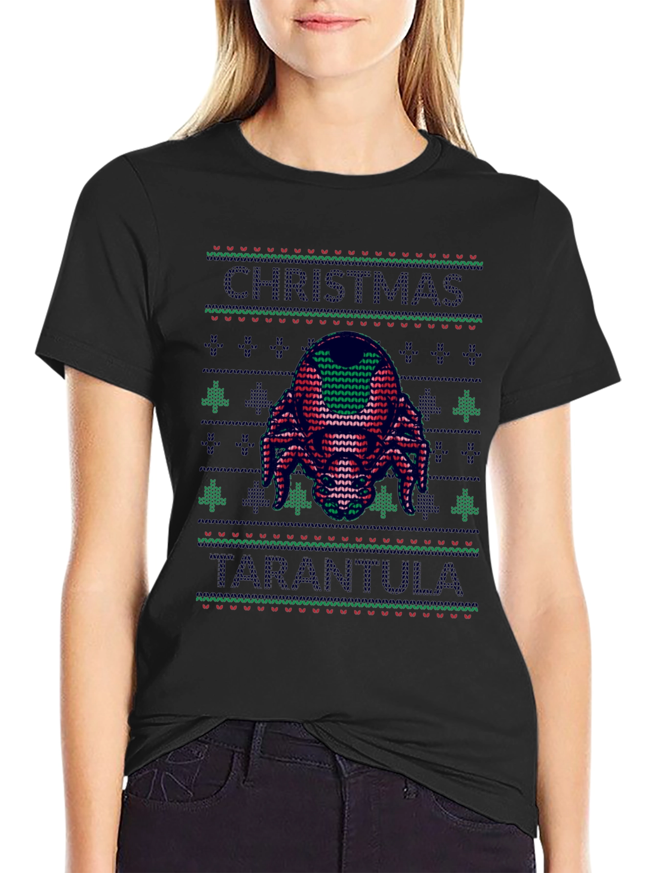 Christmas Tarantula Ugly Sweater T-Shirt