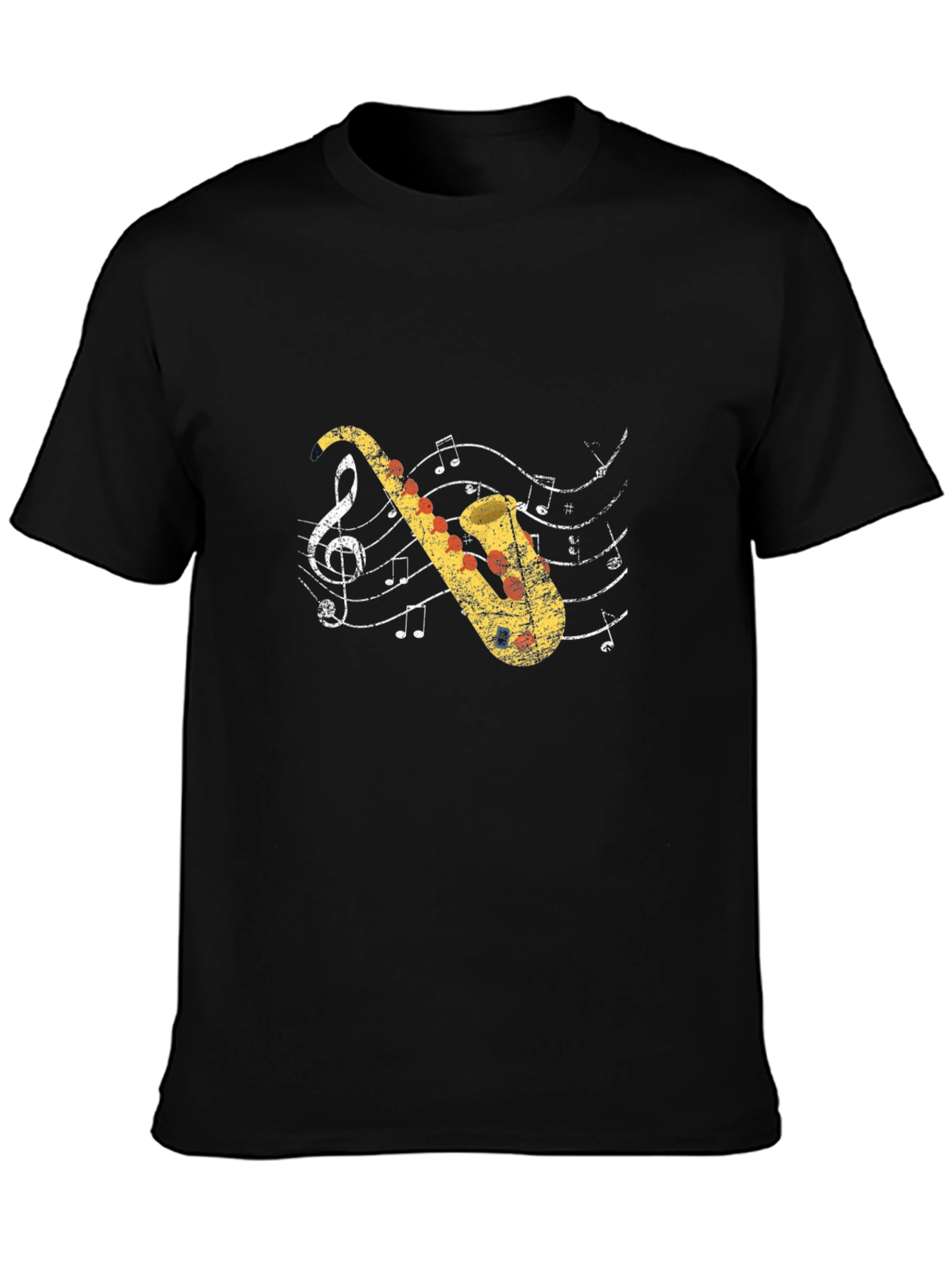 Saxophone Music Graphic Tee