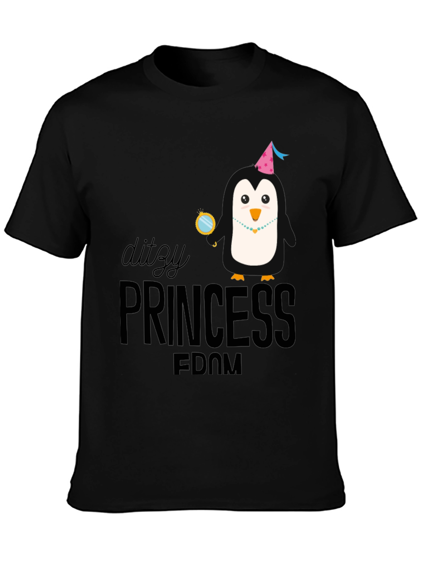 Dizzy Princess Penguin Graphic T-Shirt