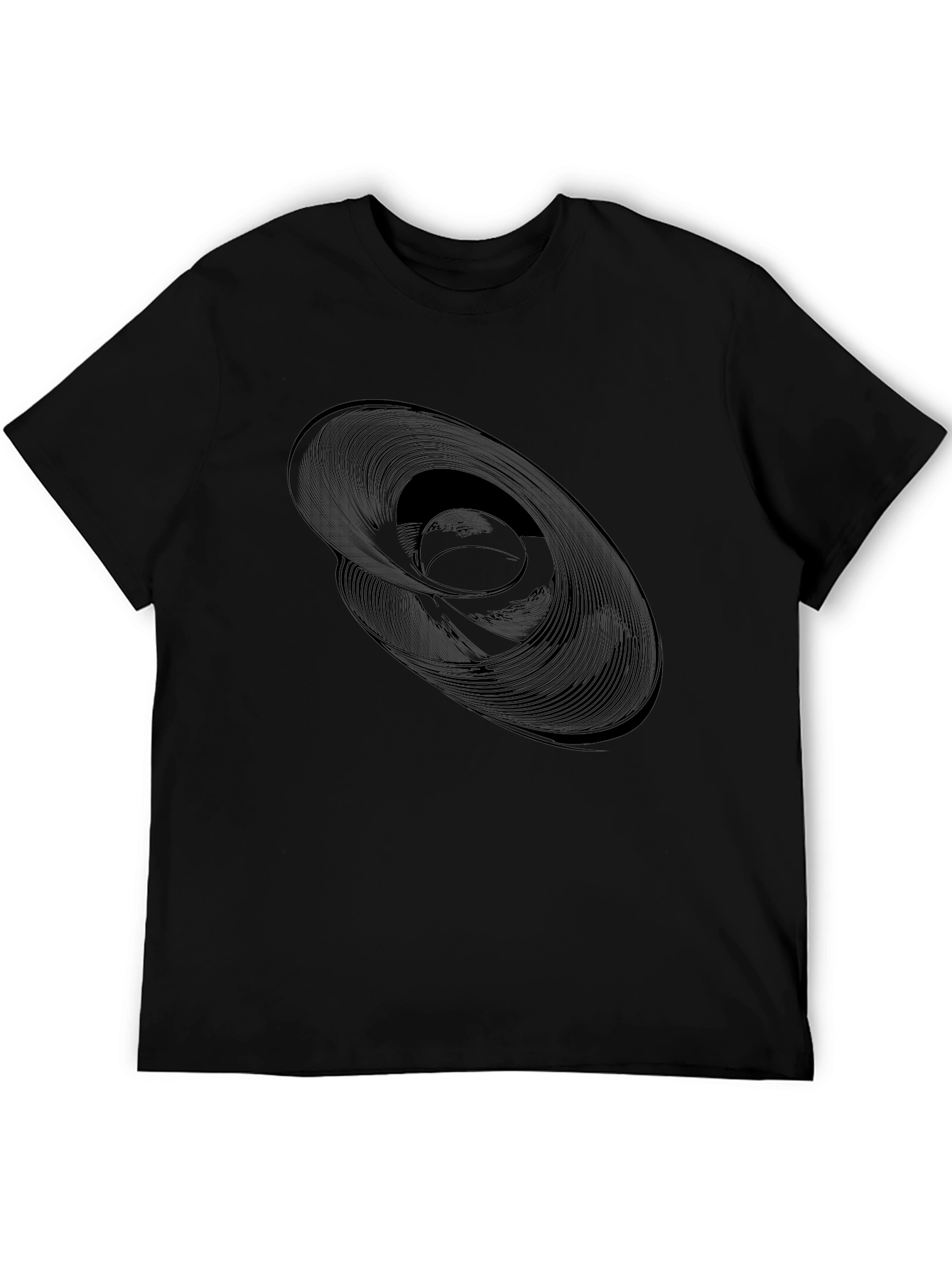 Abstract Swirl Graphic Tee - Modern Style