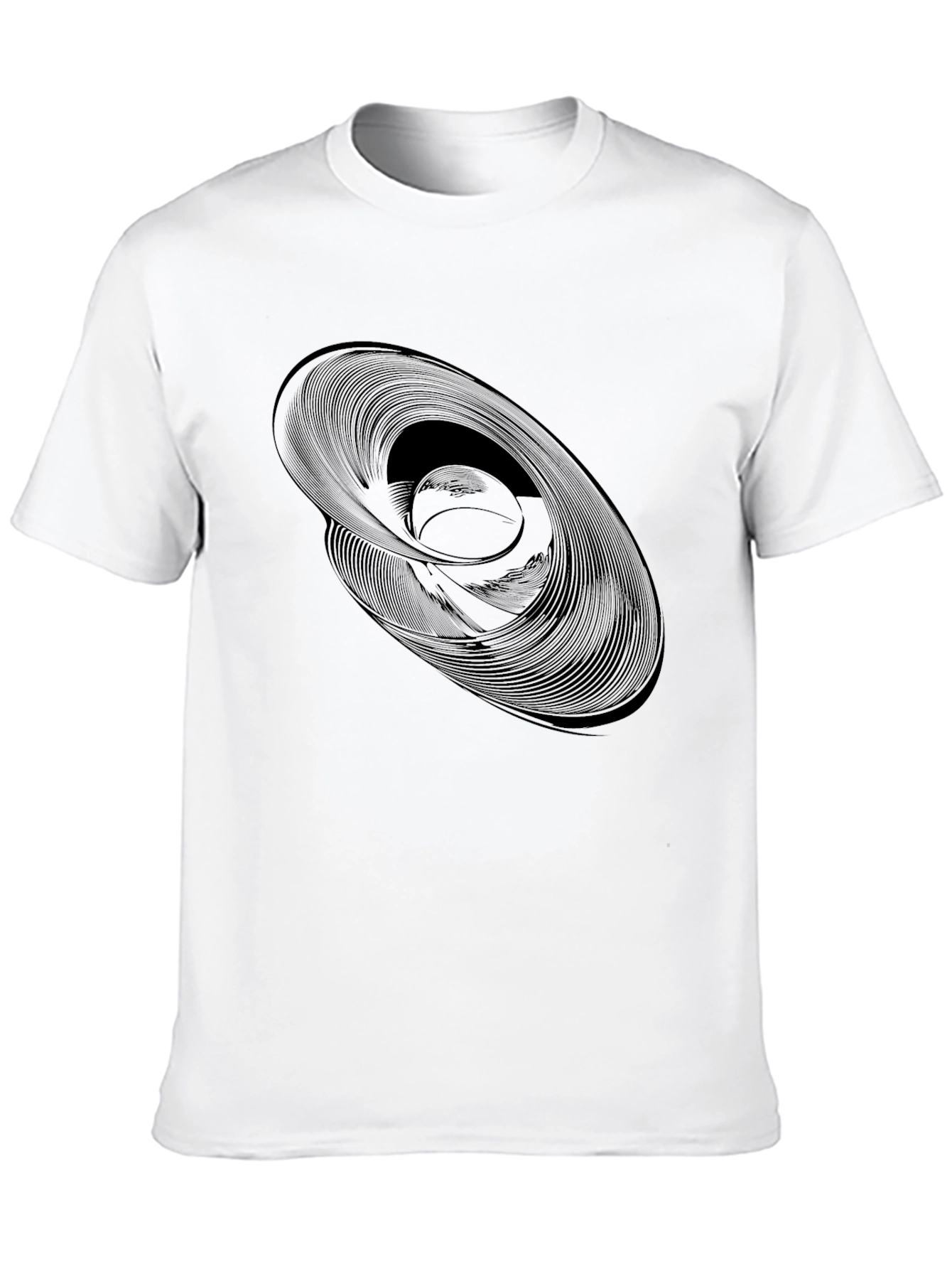 Abstract Swirl Graphic Tee - Modern Style