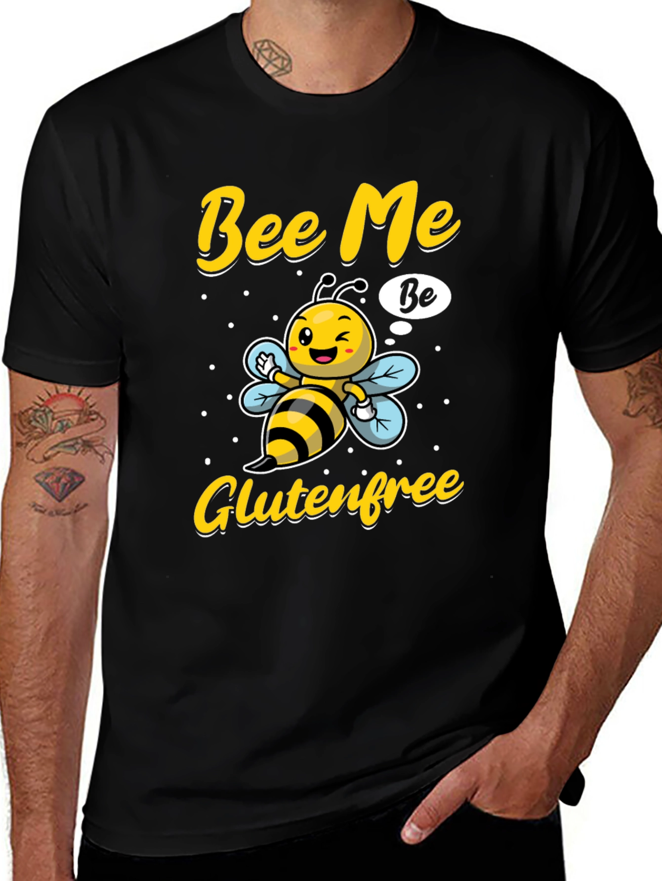 Bee Me Gluten Free T-Shirt - Unisex Novelty Tee
