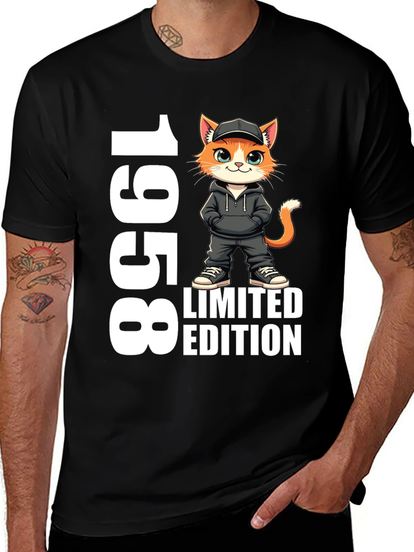 1958 Limited Edition Cat Graphic T-Shirt