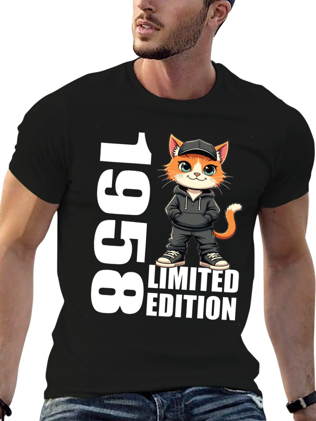 1958 Limited Edition Cat Graphic T-Shirt