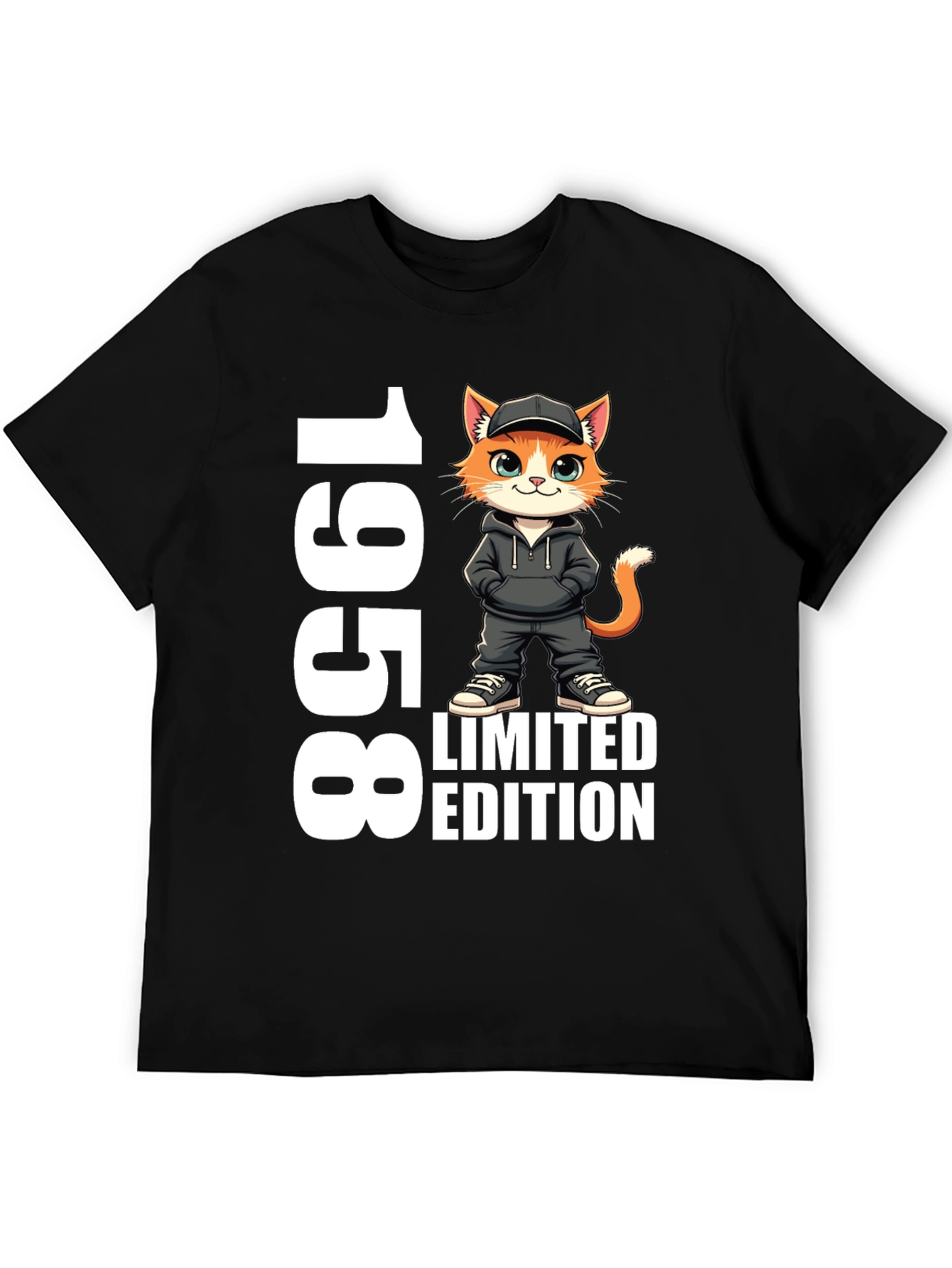 1958 Limited Edition Cat Graphic T-Shirt