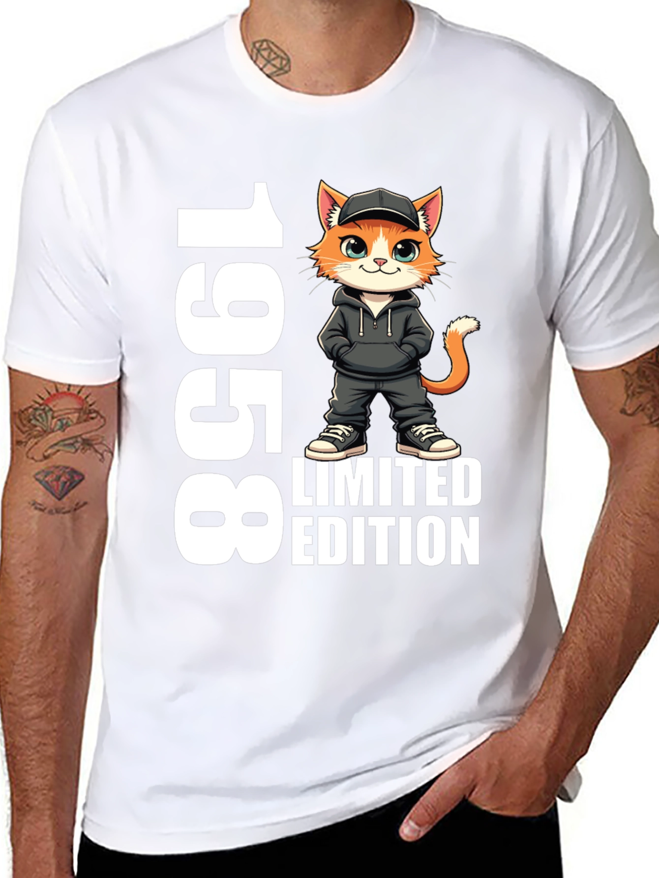 1958 Limited Edition Cat Graphic T-Shirt